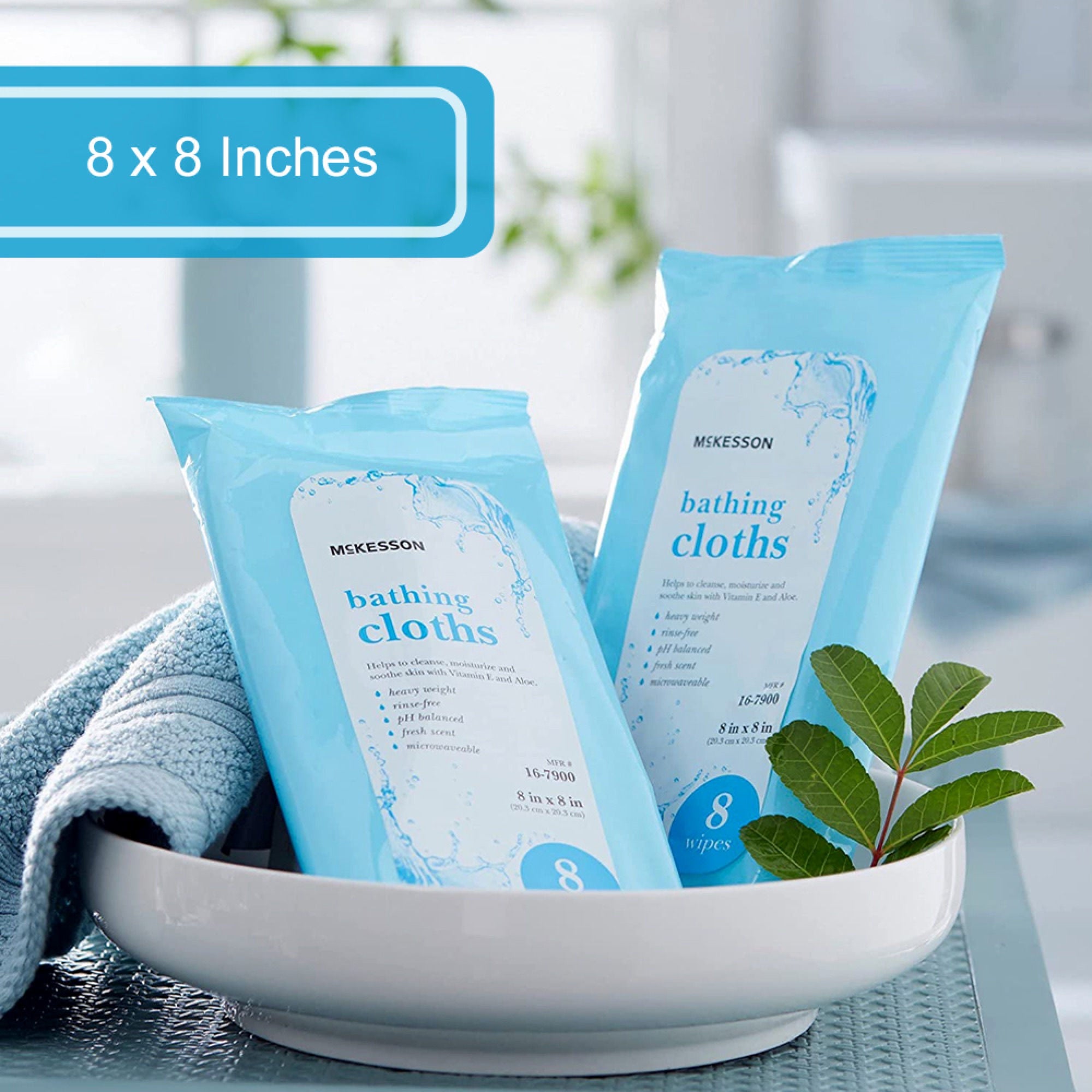 McKesson Rinse-Free Bath Wipe 16-7900 by McKesson Brand