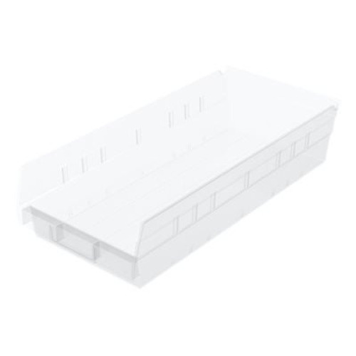 Akro-Mils - 30158SCLAR Shelf Bin Clear Industrial Grade Polymers 4 X 8-3/8 X 17-7/8 Inch