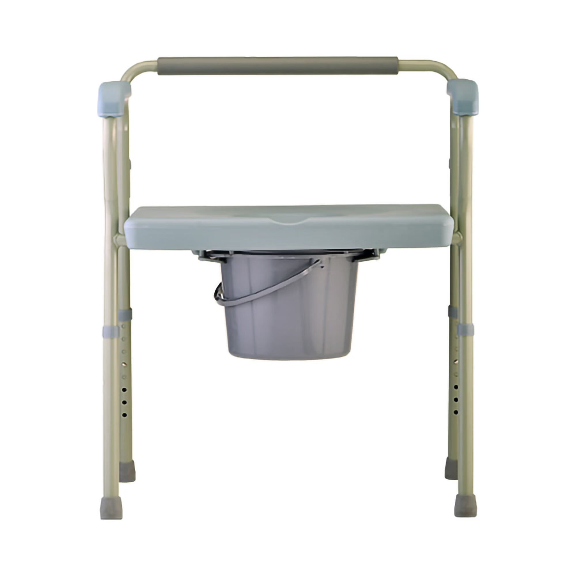 Nova Ortho-Med - 8582 Commode Chair Nova Fixed Arms Steel Frame Back Bar 23-1/4 Inch Seat Width 500 lbs. Weight Capacity