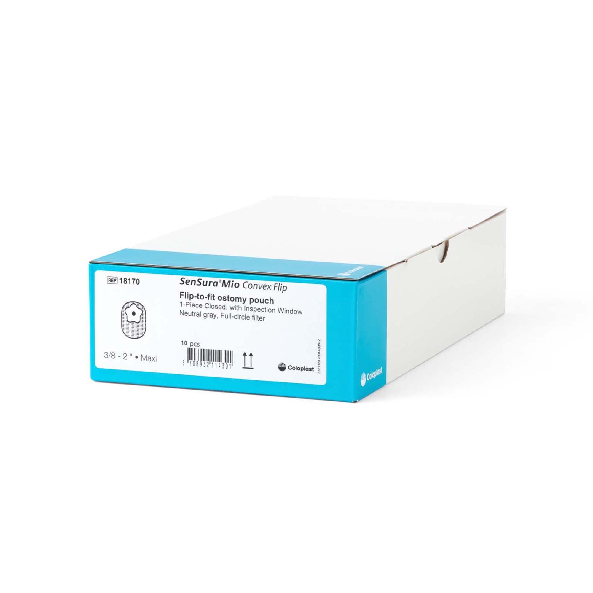 Coloplast - 18170 SenSura® Mio Convex Flip 1-Piece Opaque Ostomy Pouch