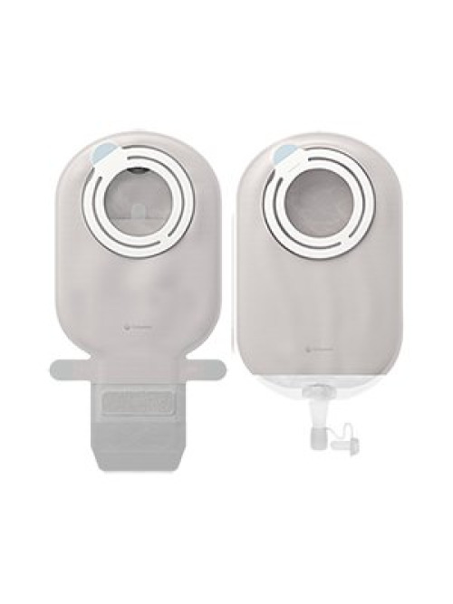 Coloplast 18721 - SenSura® Mio Kids 2-Piece Transparent Ostomy Pouch, Purple Match - 10/Box