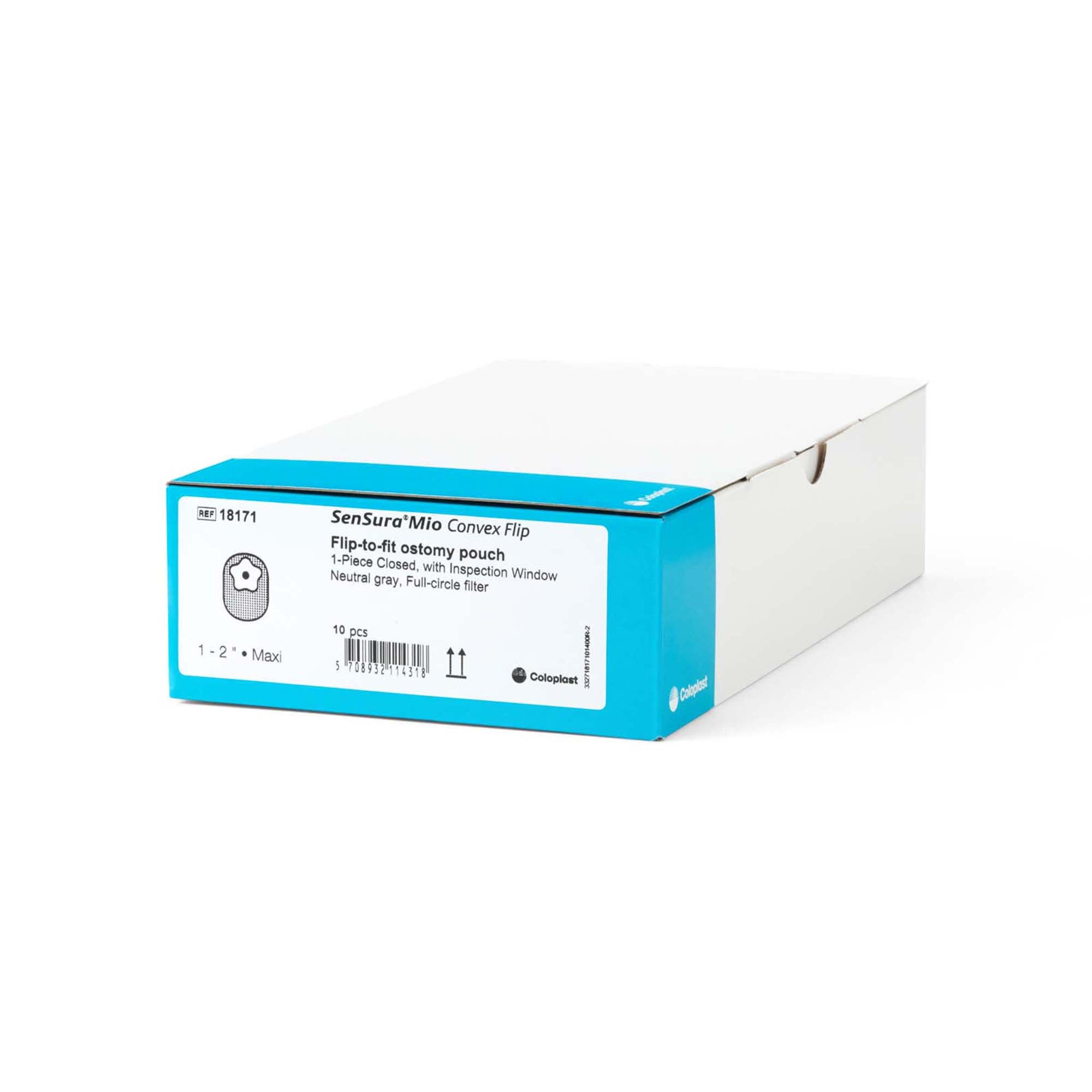 Coloplast - 18171 SenSura® Mio Convex Flip 1-Piece Ostomy Pouch