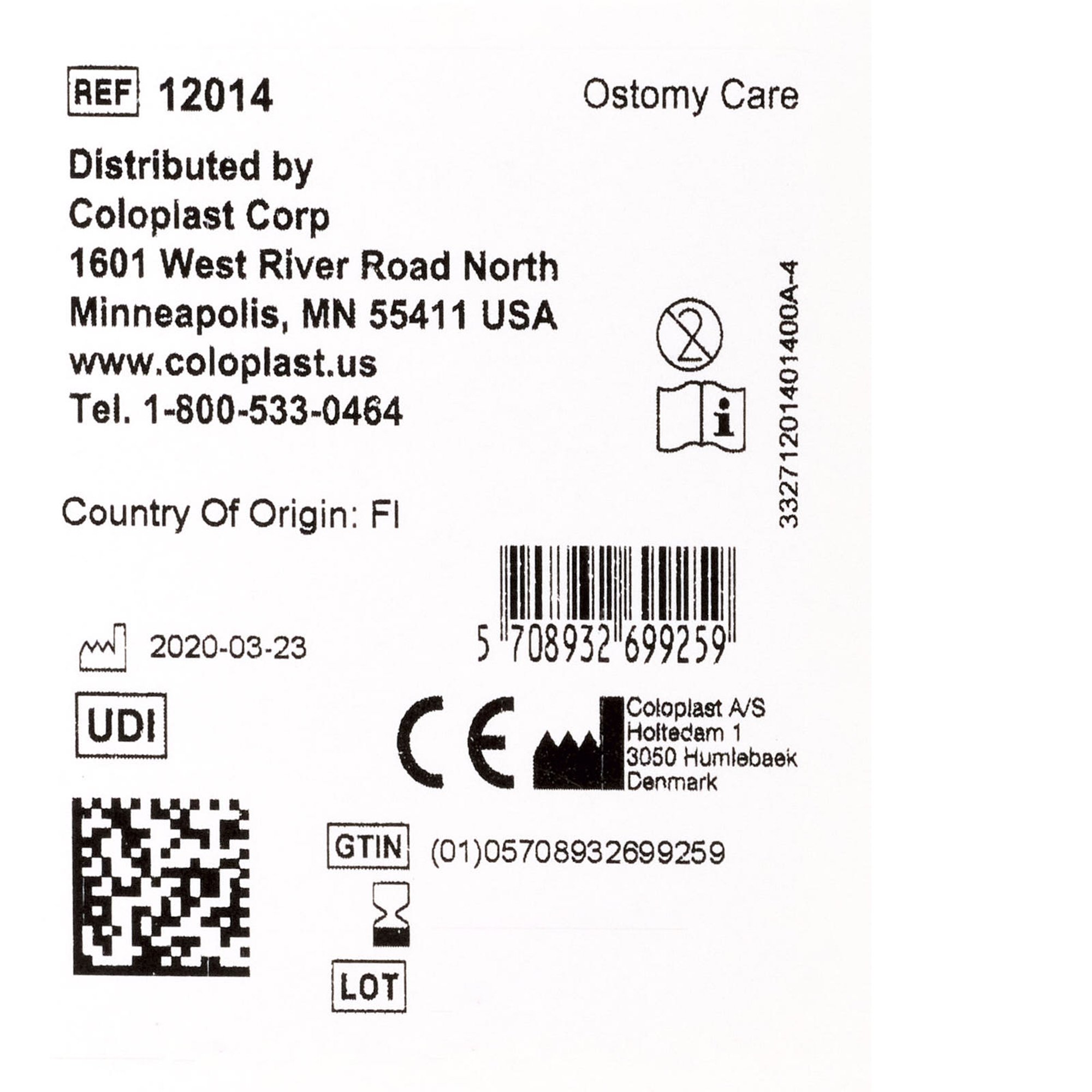 Coloplast 12014 - Brava® Baby Adhesive Remover - 30/Box