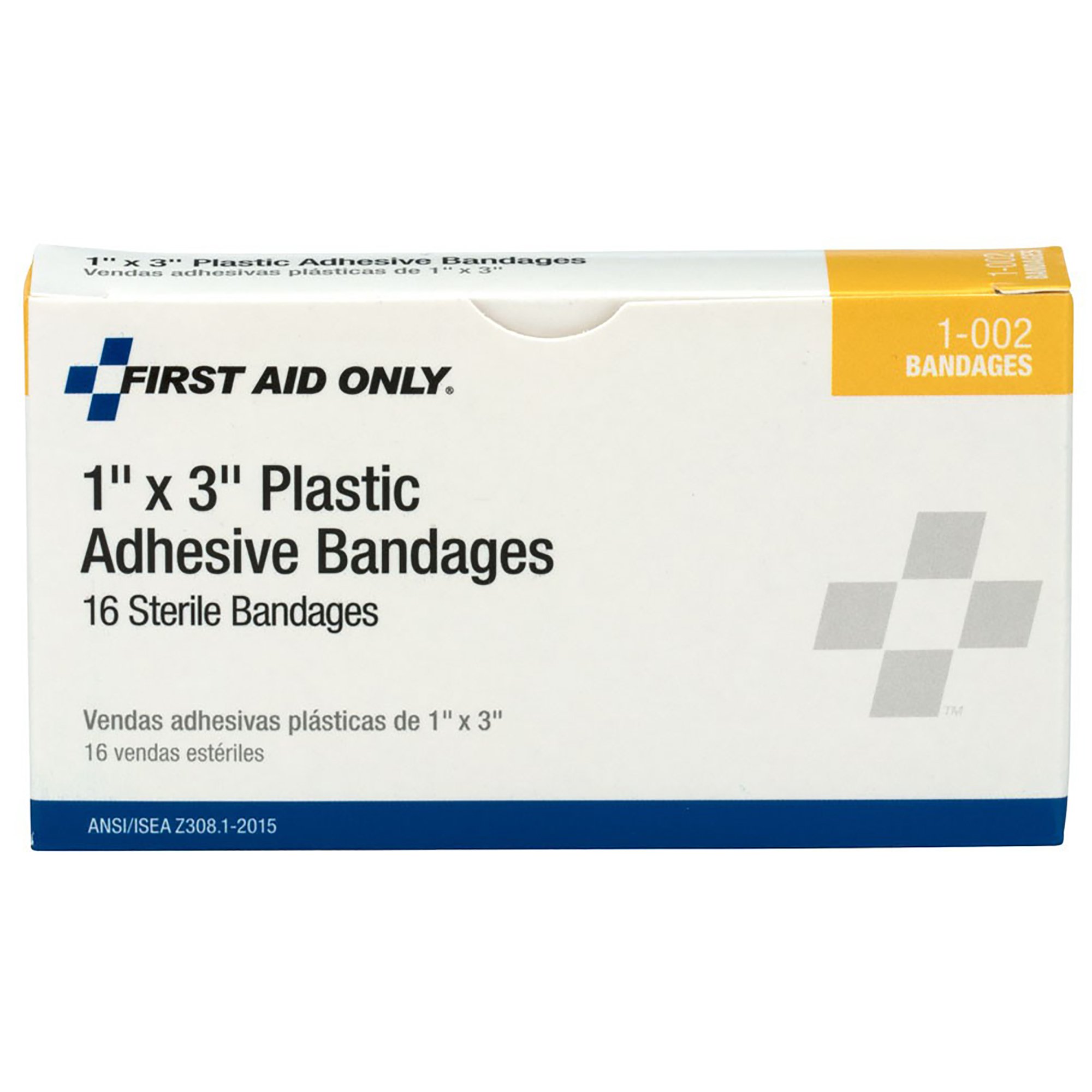 Acme United 1-002 - First Aid Only™ Tan Adhesive Strip, 1 x 3 Inch - 16/Box, 960/Case