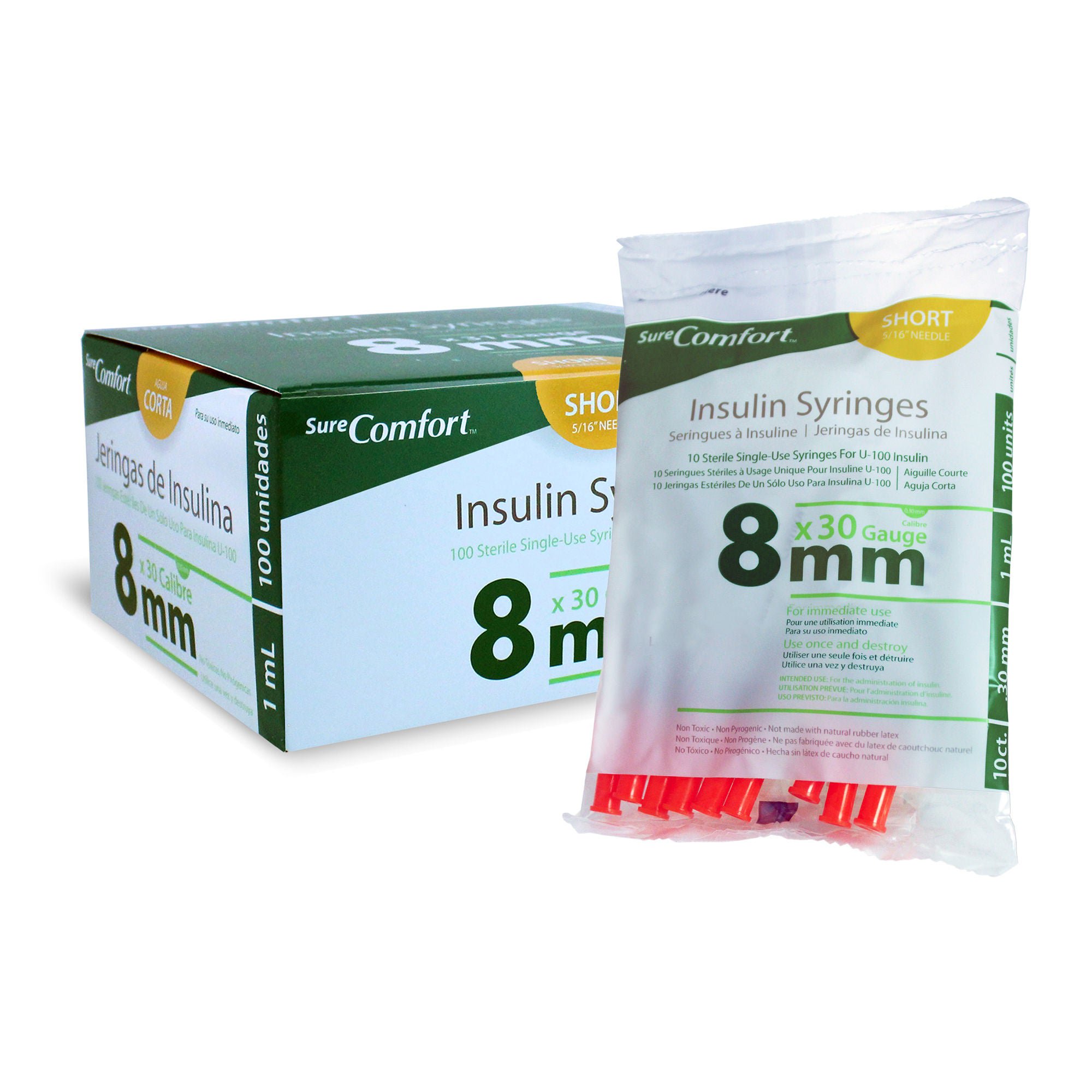 Allison Medical Inc - 22-6010 Surecomfort® 1 mL Standard Insulin Syringe with Needle