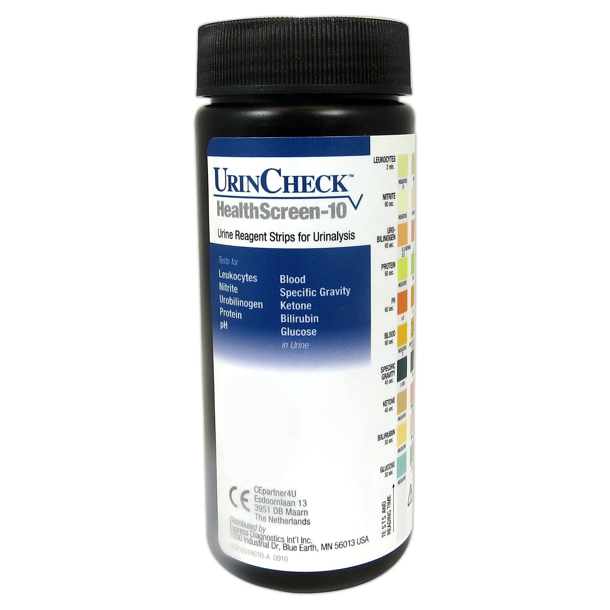 Express Diagnostics - UC81200 UrinCheck™ HealthScreen Urinalysis Test Kit