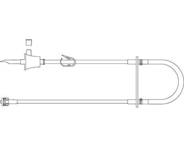 MPS Medical - 17789HP3M-10PK IV Pump Set ADP-3000 Pump Without Ports Without Filter 133 Inch Tubing Chemotherapy Medication