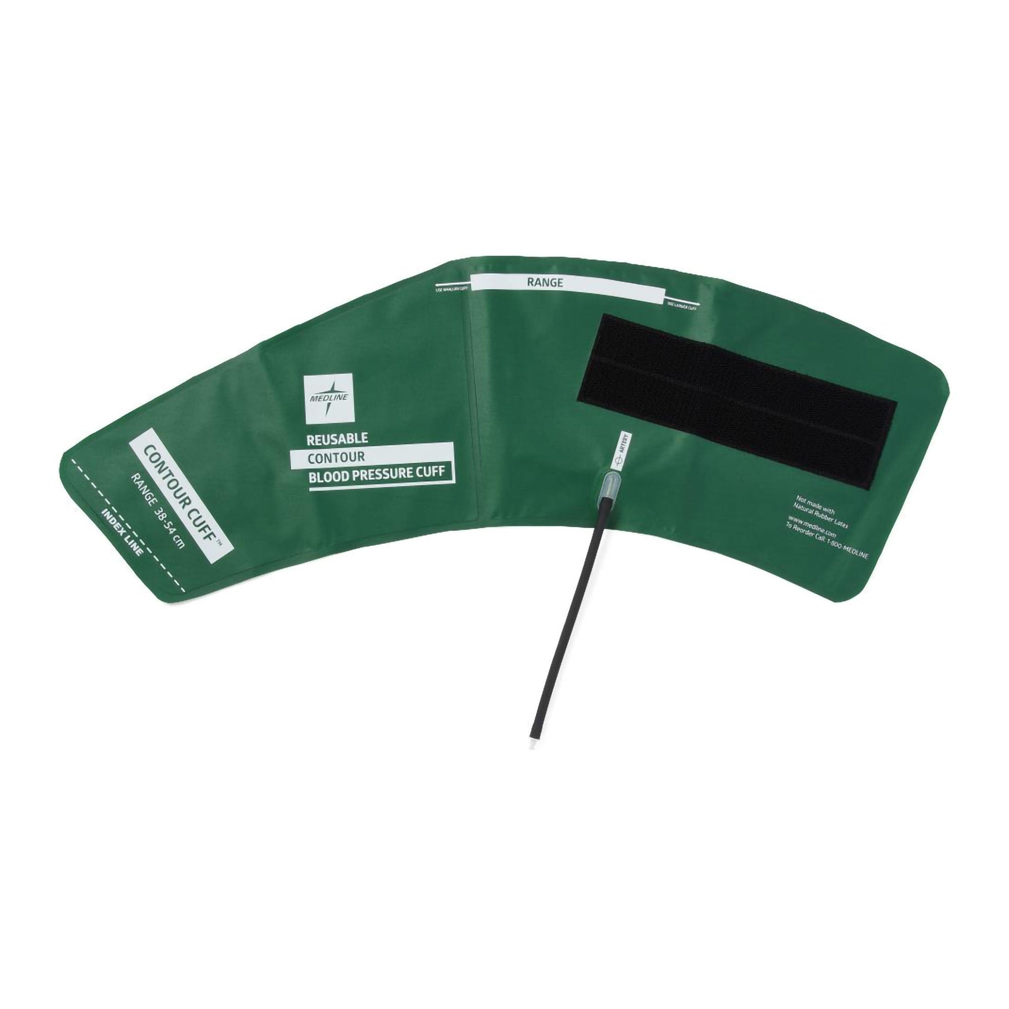 Medline - MDS9914BCRE Reusable Blood Pressure Cuff Bariatric Contour 38 to 54 cm Leg Cloth Fabric Cuff Bariatric Cuff
