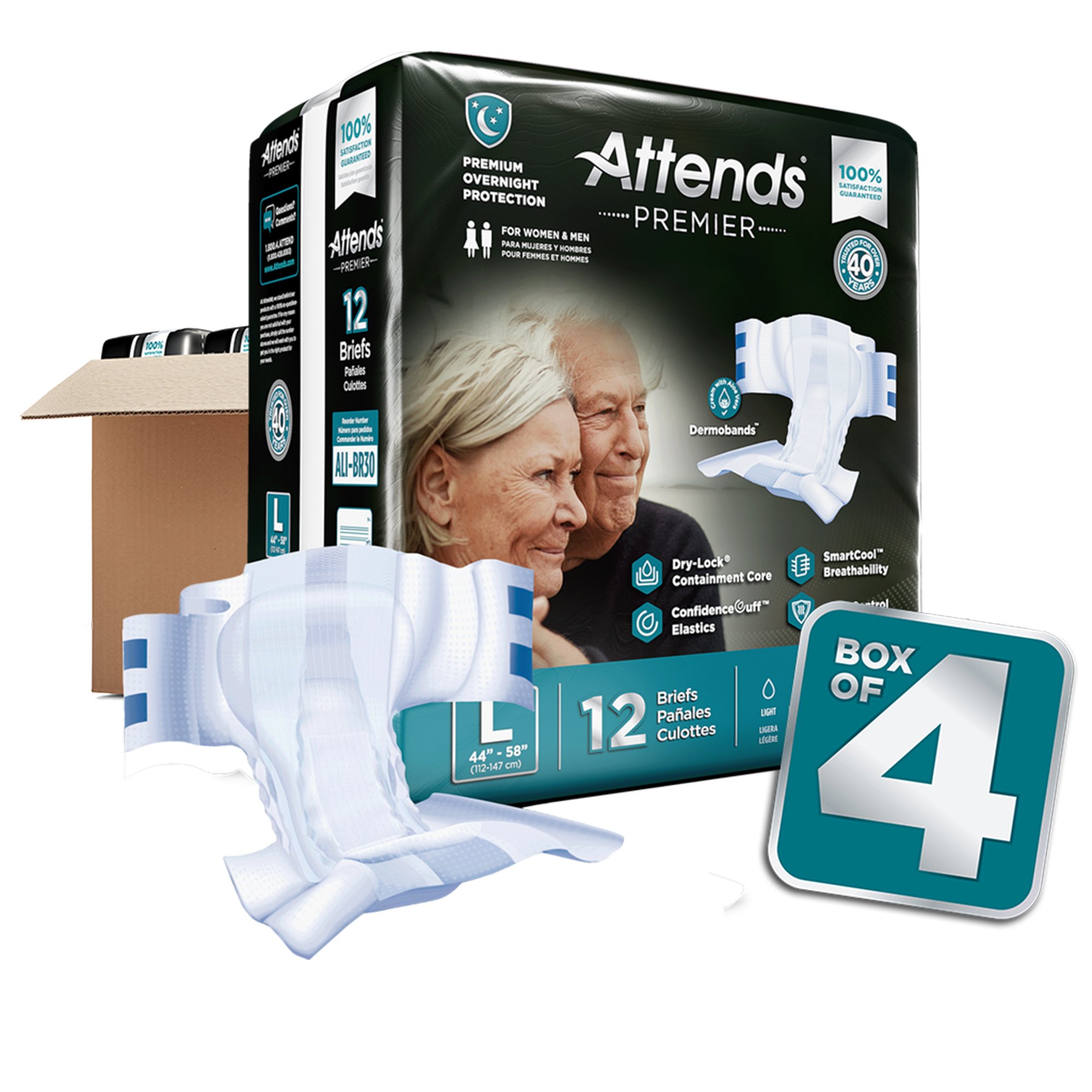 Attends Premier Incontinence Brief ALI-BR30 by Attends Healthcare Products