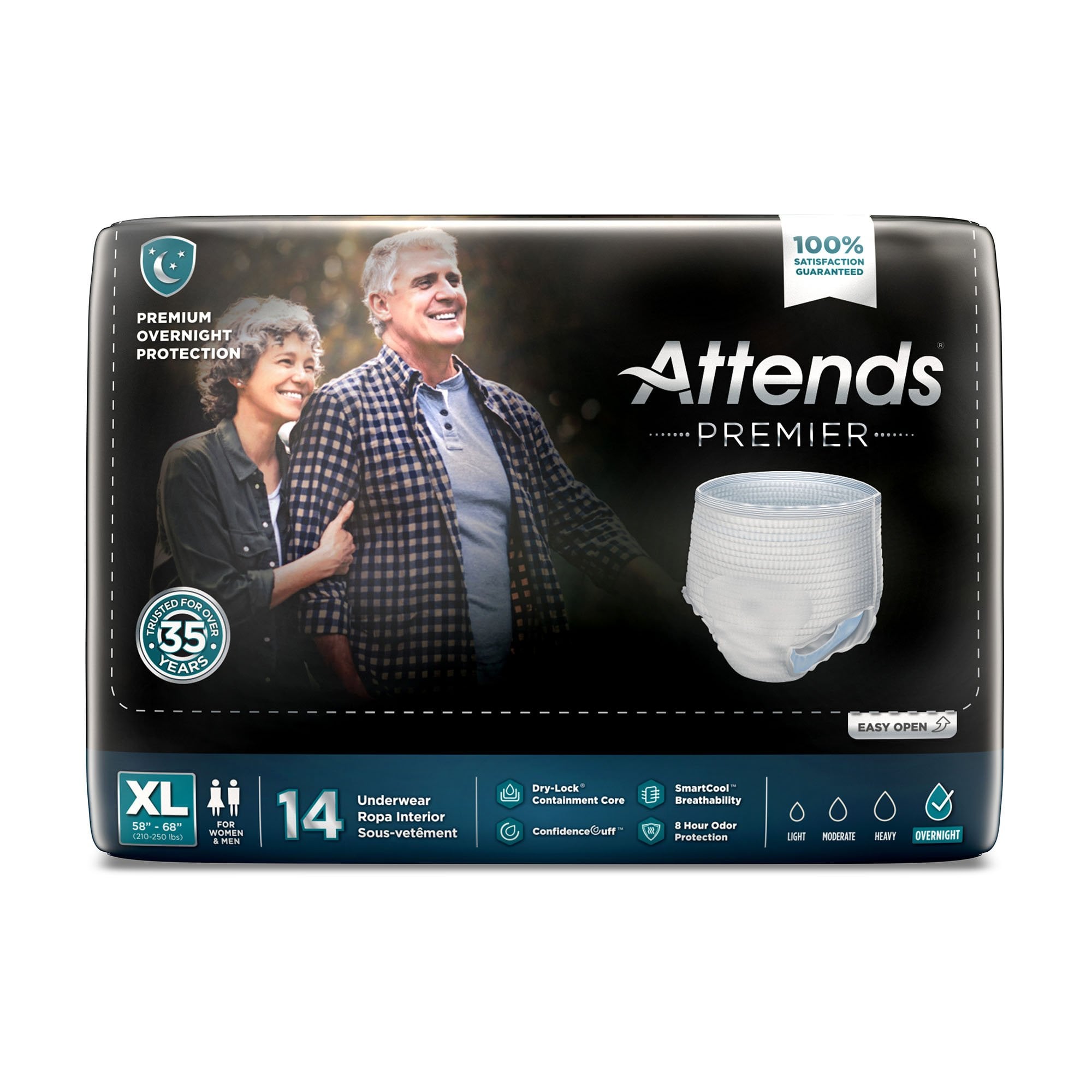 Attends Healthcare Products ALI-UW40 - Attends® Premier Underwear, Extra Large - 14/Bag, 56/Case