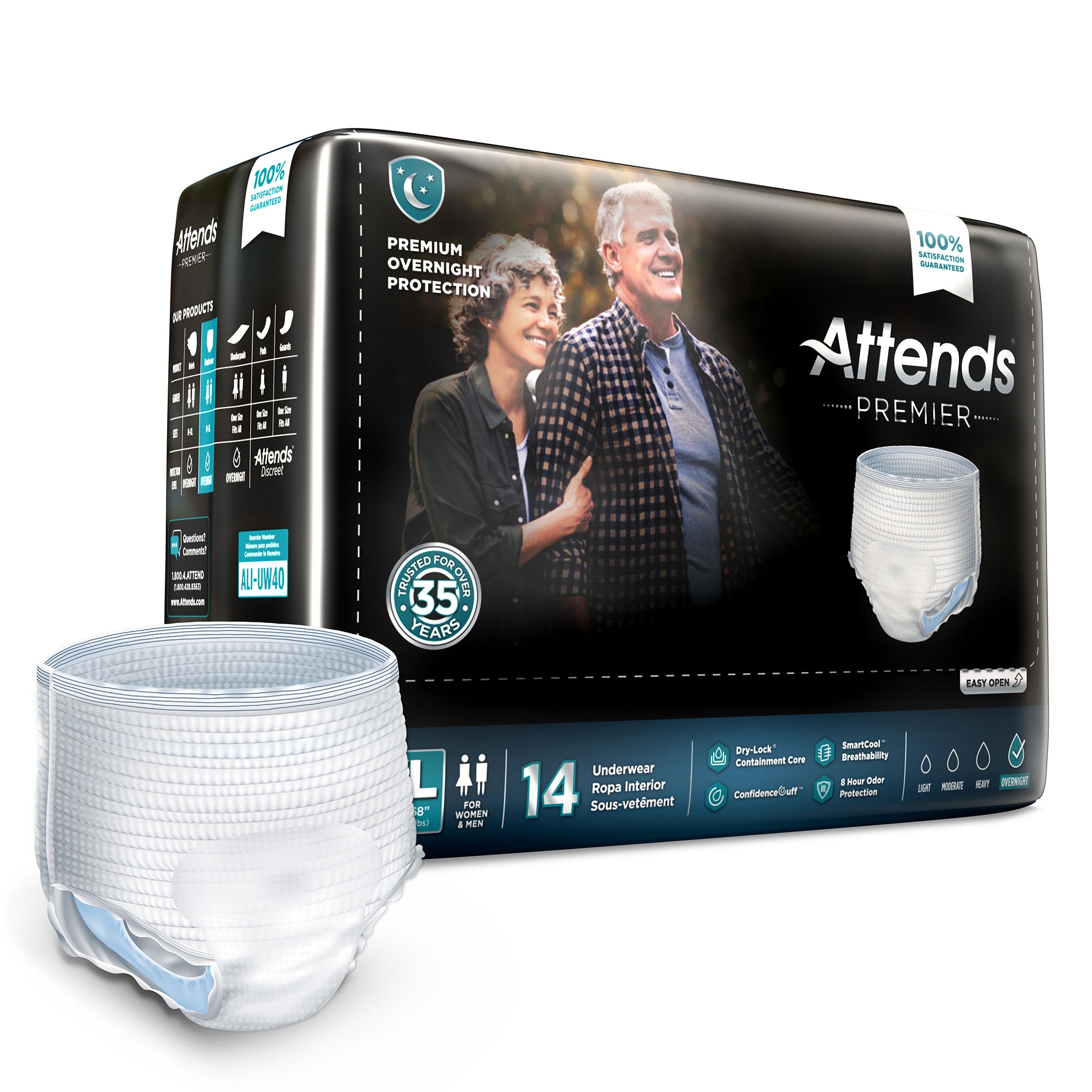 Attends Healthcare Products - ALI-UW40 Attends® Premier Underwear