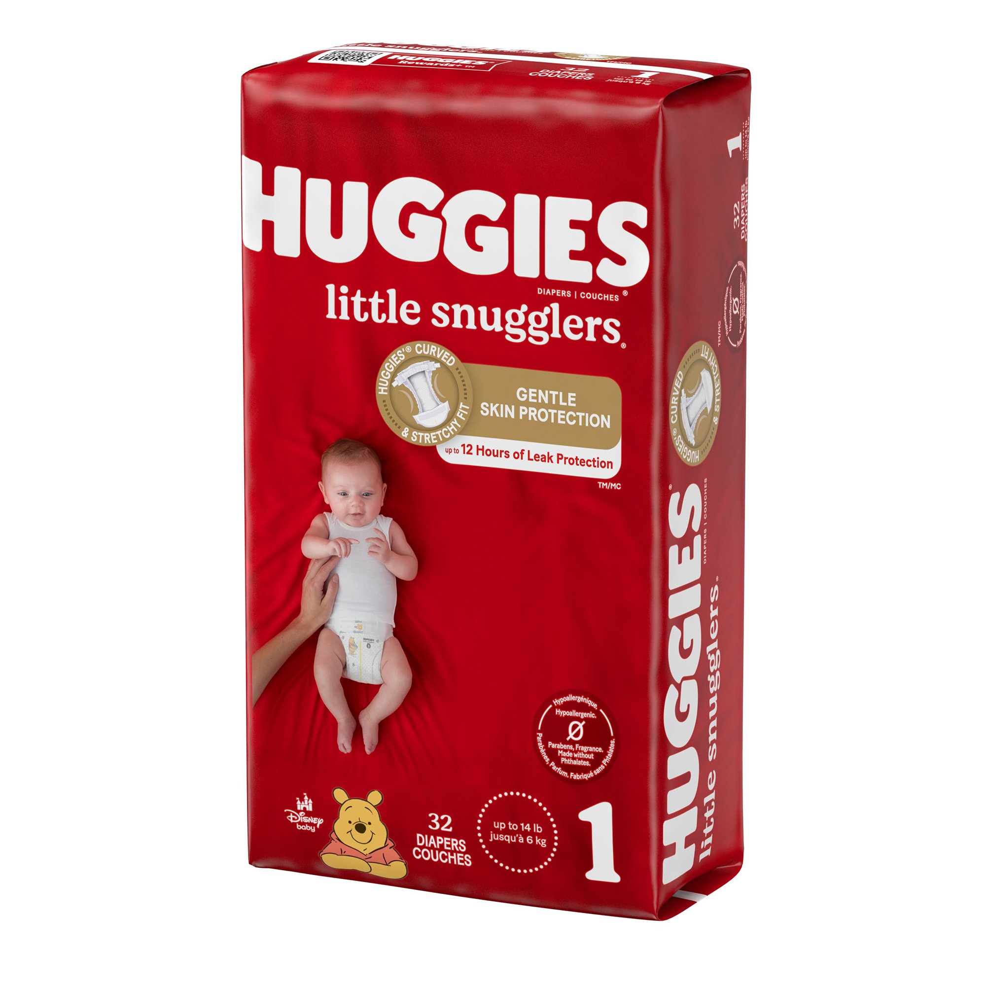 Kimberly Clark 49695 - Huggies® Little Snugglers Diaper, Size 1 - 32/Pack, 128/Case