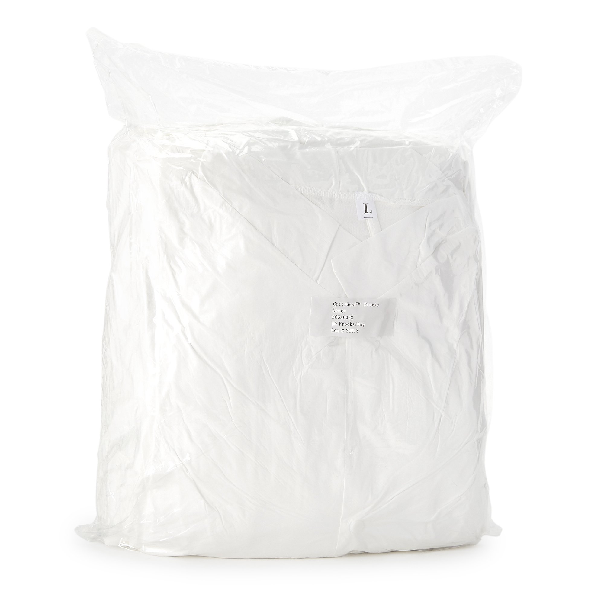 Contec Inc HCGA0032 - Contec® CritiGear ™ Cleanroom Frocks, Large - 10/Bag, 30/Case