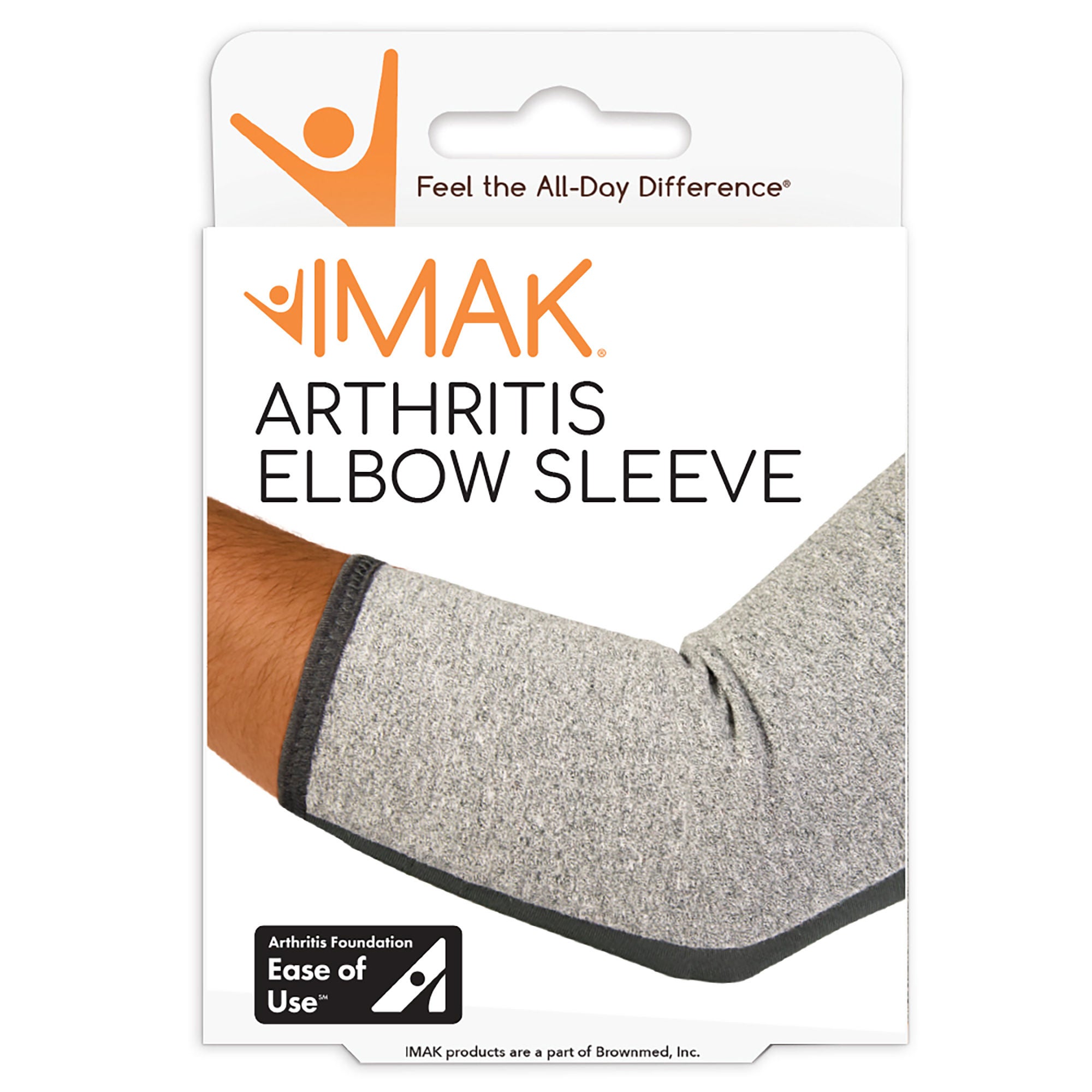 Brownmed - A20155 Compression Sleeve IMAK® Arthritis Small Black / Gray Elbow