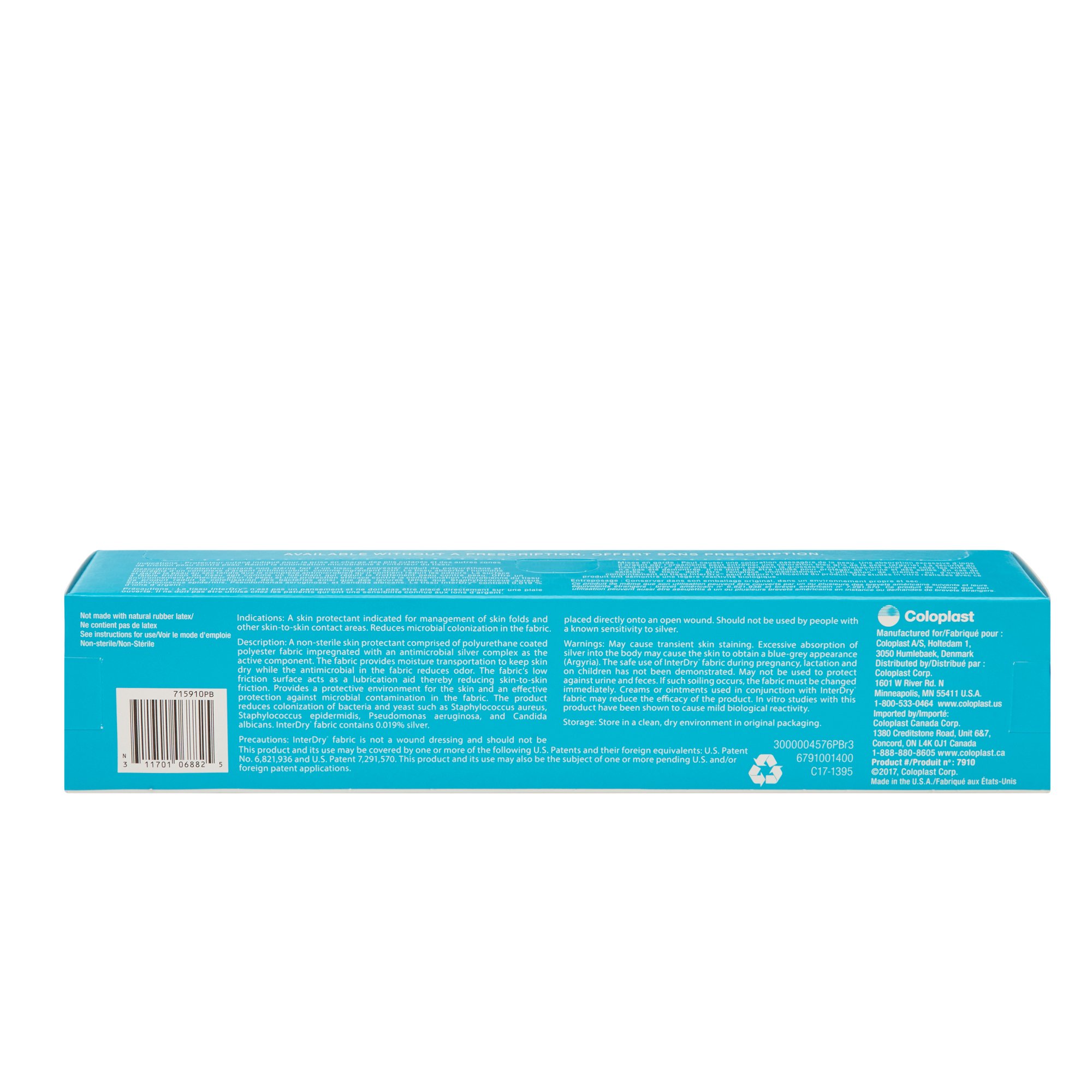 Coloplast - 7910 InterDry® Ag Silver Moisture Wicking Fabric