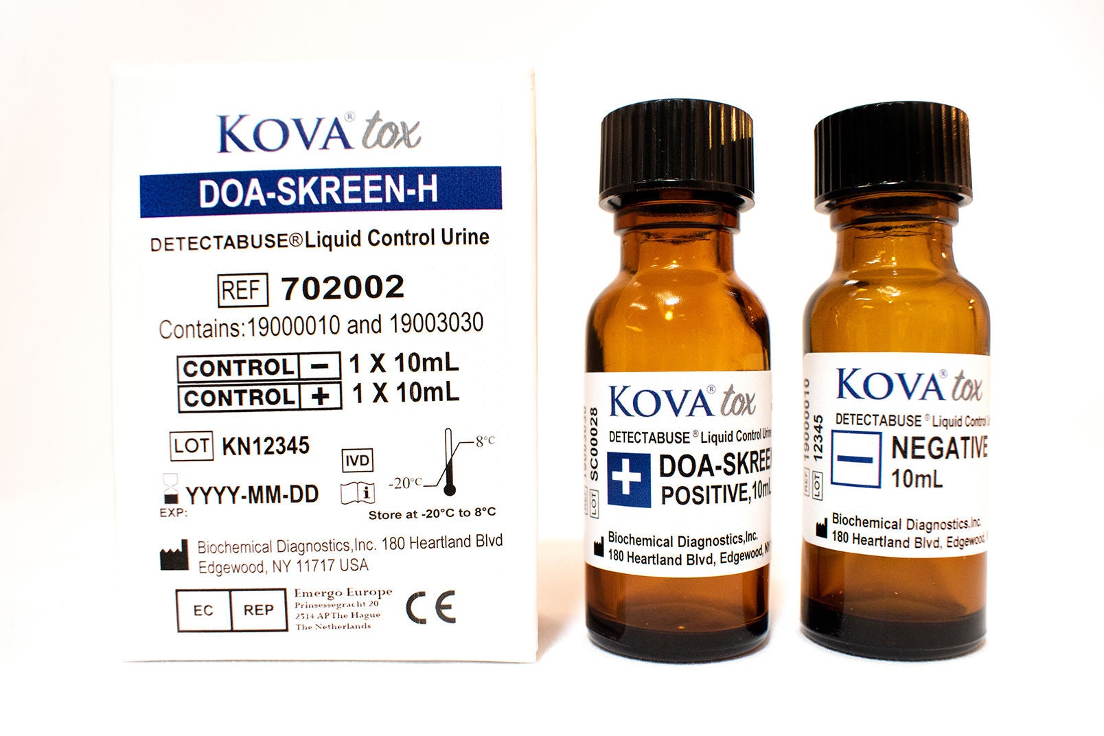 LGC Clinical Diagnostics Inc - K-702002 Drugs of Abuse Control Set Detectabuse® DOA-Skreen 17-Drug Panel Positive Level / Negative Level 2 X 10 mL