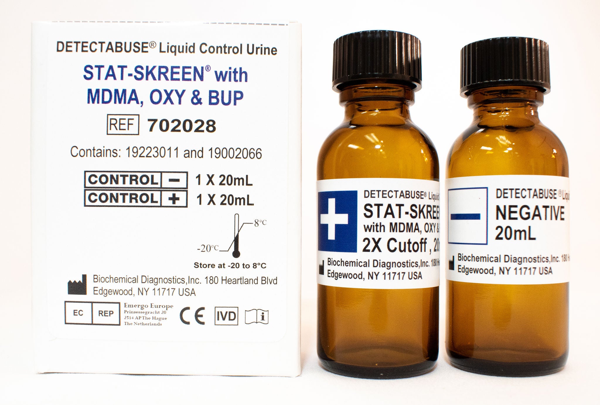 LGC Clinical Diagnostics Inc - K-702028 Drugs of Abuse Control Set Detectabuse® Stat-Skreen® Stat-Skreen H with MDMA, OXY, BUP Positive Level / Negative Level 2 X 20 mL