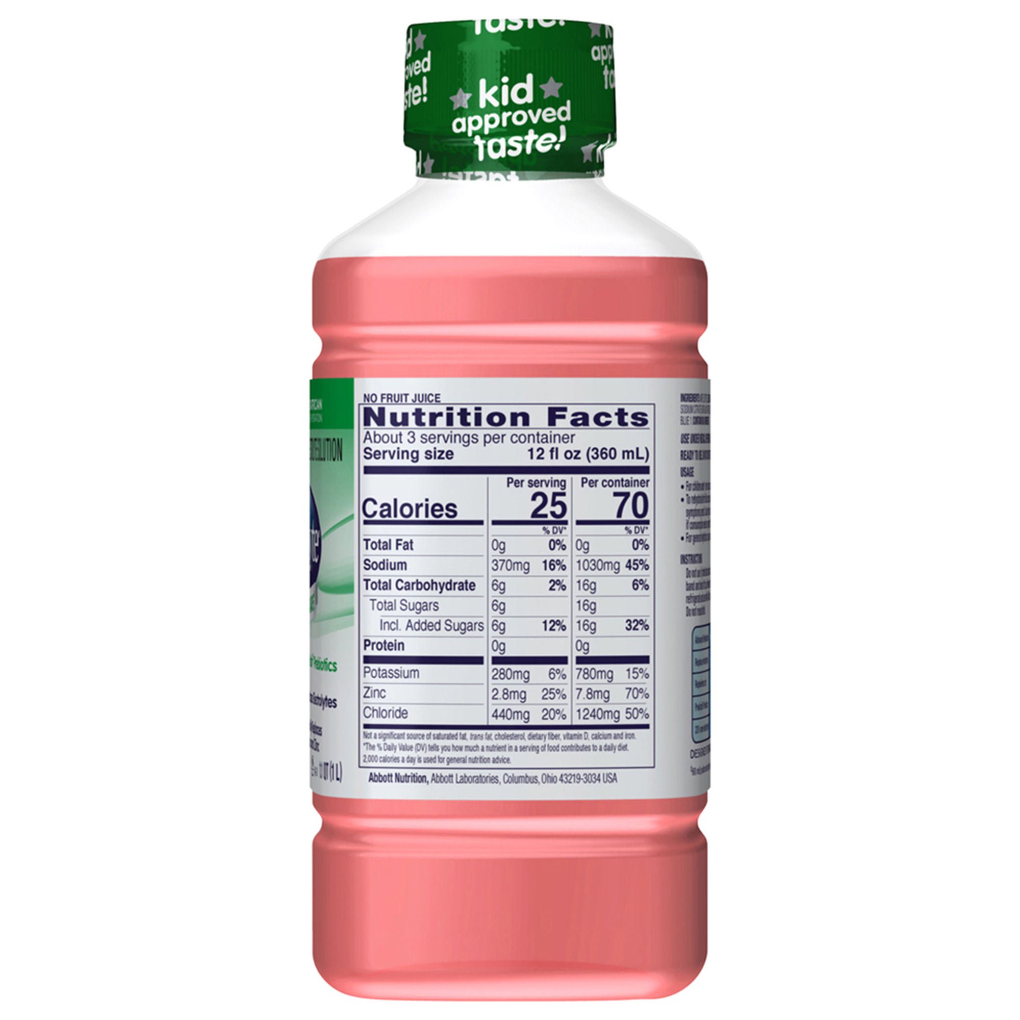 Abbott Nutrition - 64301 Oral Electrolyte Solution Pedialyte® AdvancedCare™ Strawberry Lemonade Flavor 33.8 oz.