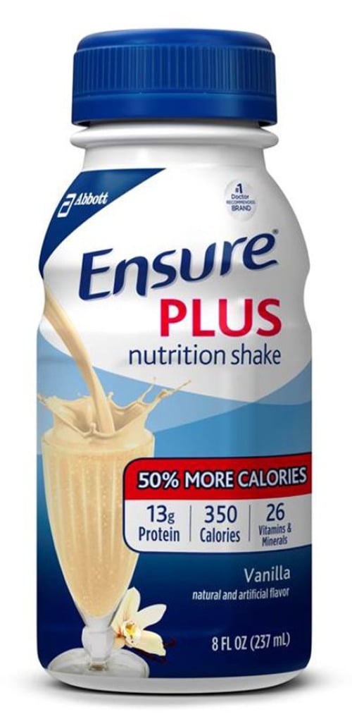 Abbott Nutrition 62932 - Ensure® Plus Nutrition Shake, Vanilla, 8-ounce bottle - 16/Case