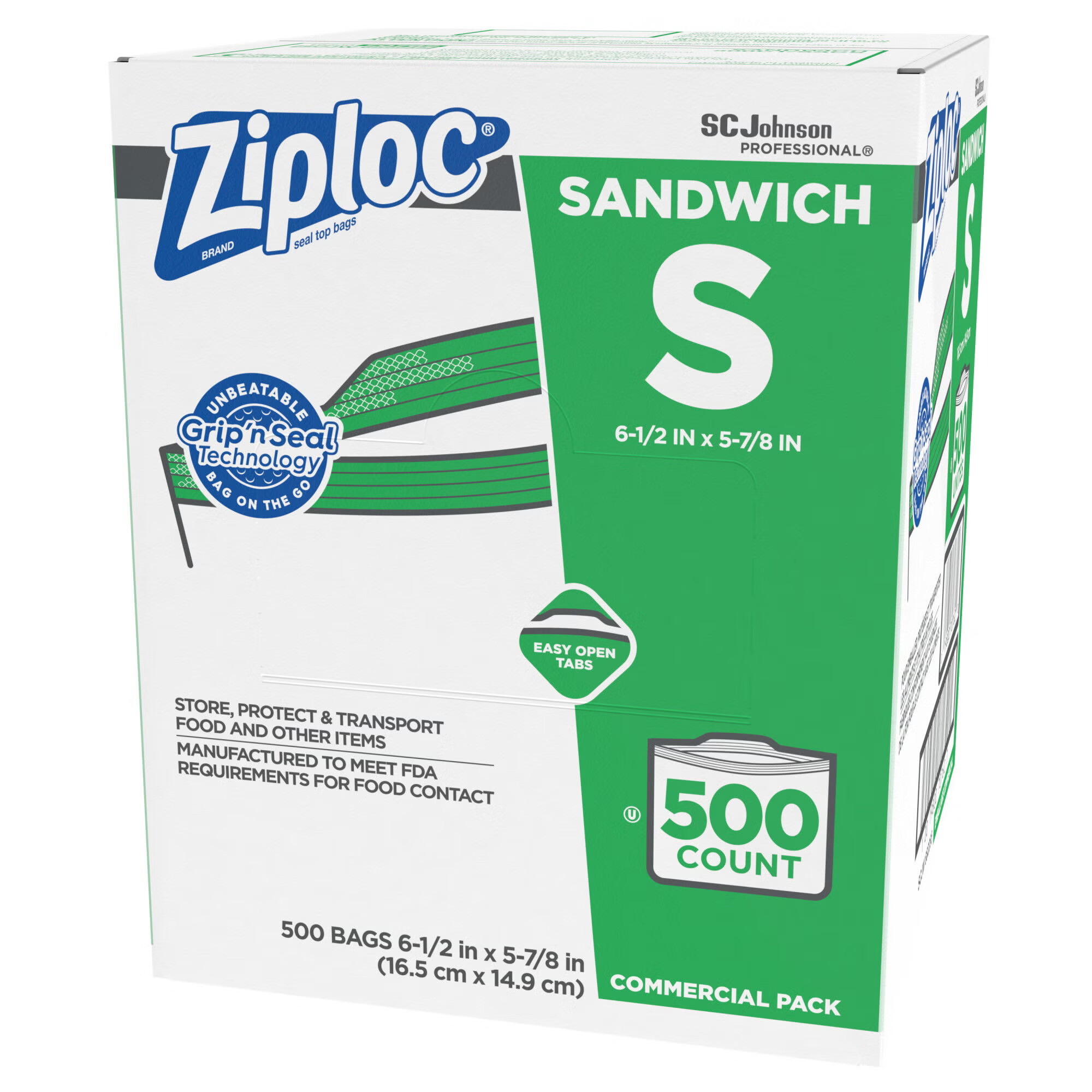 Essendant Co-United Stationers - SJN682255 Reclosable Bag Ziploc® 5-7/8 X 6-1/2 Inch Plastic Clear Zipper Closure