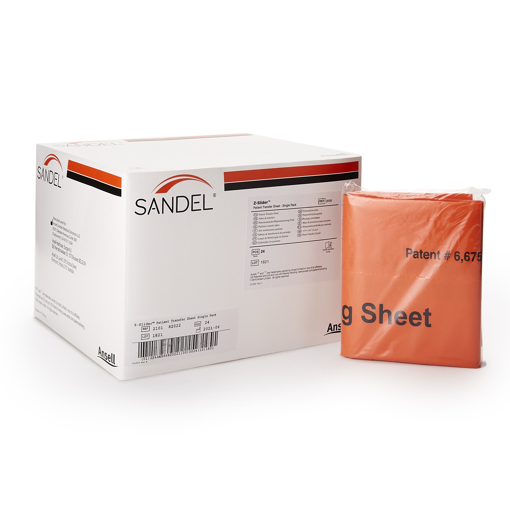 Sandel Medical Industries 2101 - Sandel® Z-Slider™ Patient Transfer Sheet, Extra Large - 1/Each, 48/Case