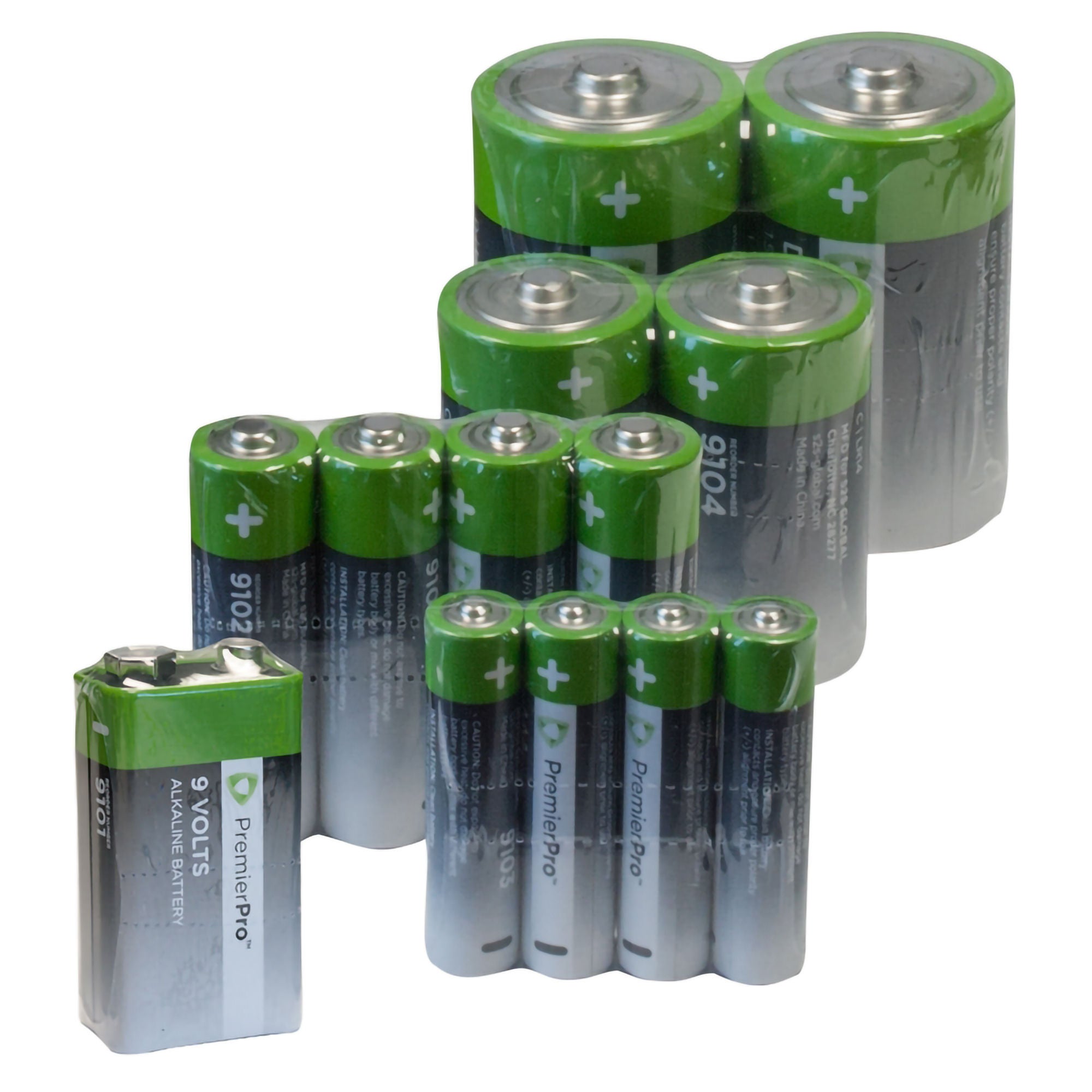S2S Global - 9102 Alkaline Battery PremierPro™ AA Cell 3 Volt Disposable 4 Pack