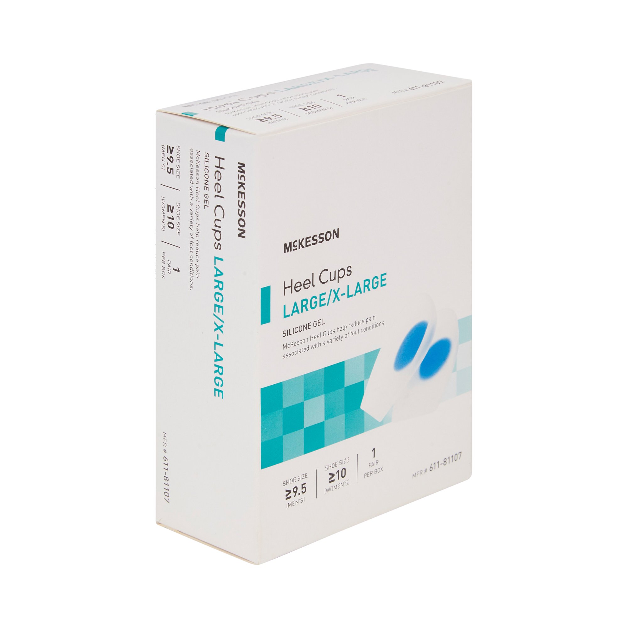 McKesson Brand 611-81107 - McKesson Heel Cup, Large / Extra Large - 1/Pair, 6/Case