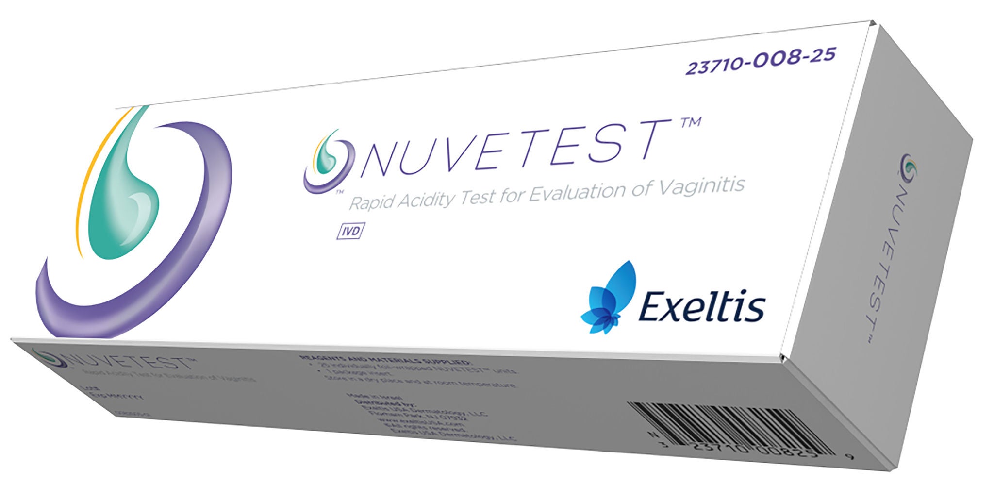 Exeltis USA Inc - 23710-008-25 Sexual Health Test Kit NuveTest™ Bacterial Vaginosis (BV) / Trichomoniasis Test 25 Tests CLIA Waived