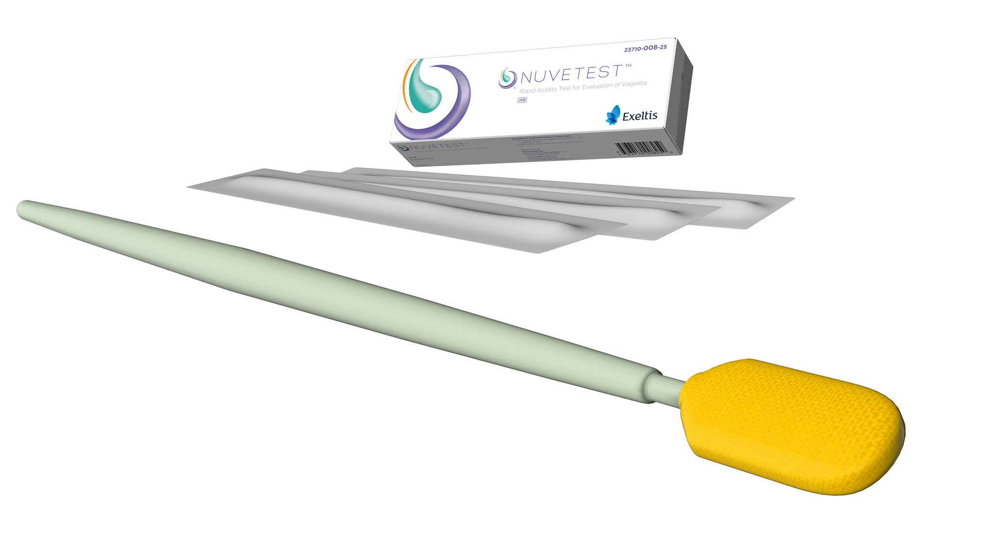 Exeltis USA Inc - 23710-008-25 Sexual Health Test Kit NuveTest™ Bacterial Vaginosis (BV) / Trichomoniasis Test 25 Tests CLIA Waived
