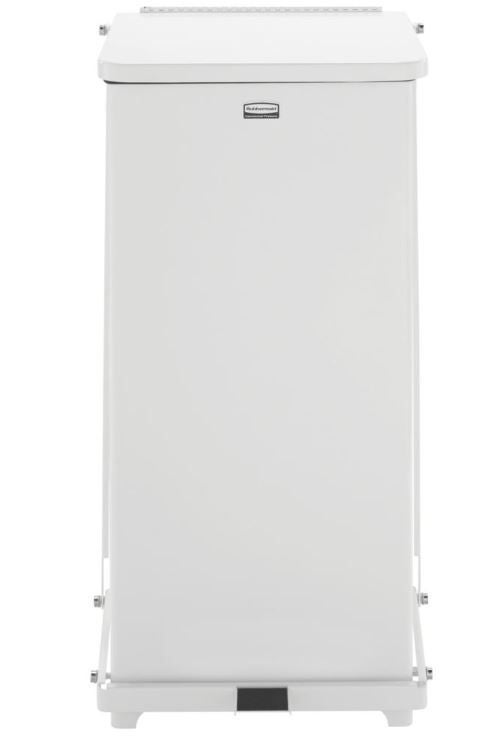 RJ Schinner Co - ST24EPLWH Trash Can Rubbermaid® Defenders® 96 Quart / 24 gal. White Steel Square