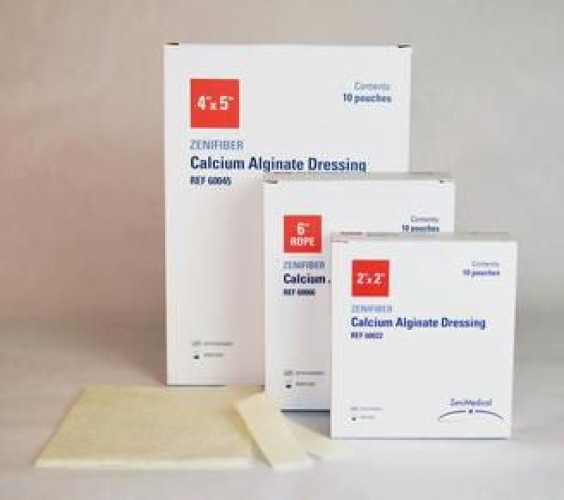 Focus Health Group - 600660 Silver Alginate Dressing ZeniFIBER Ag Square Sterile