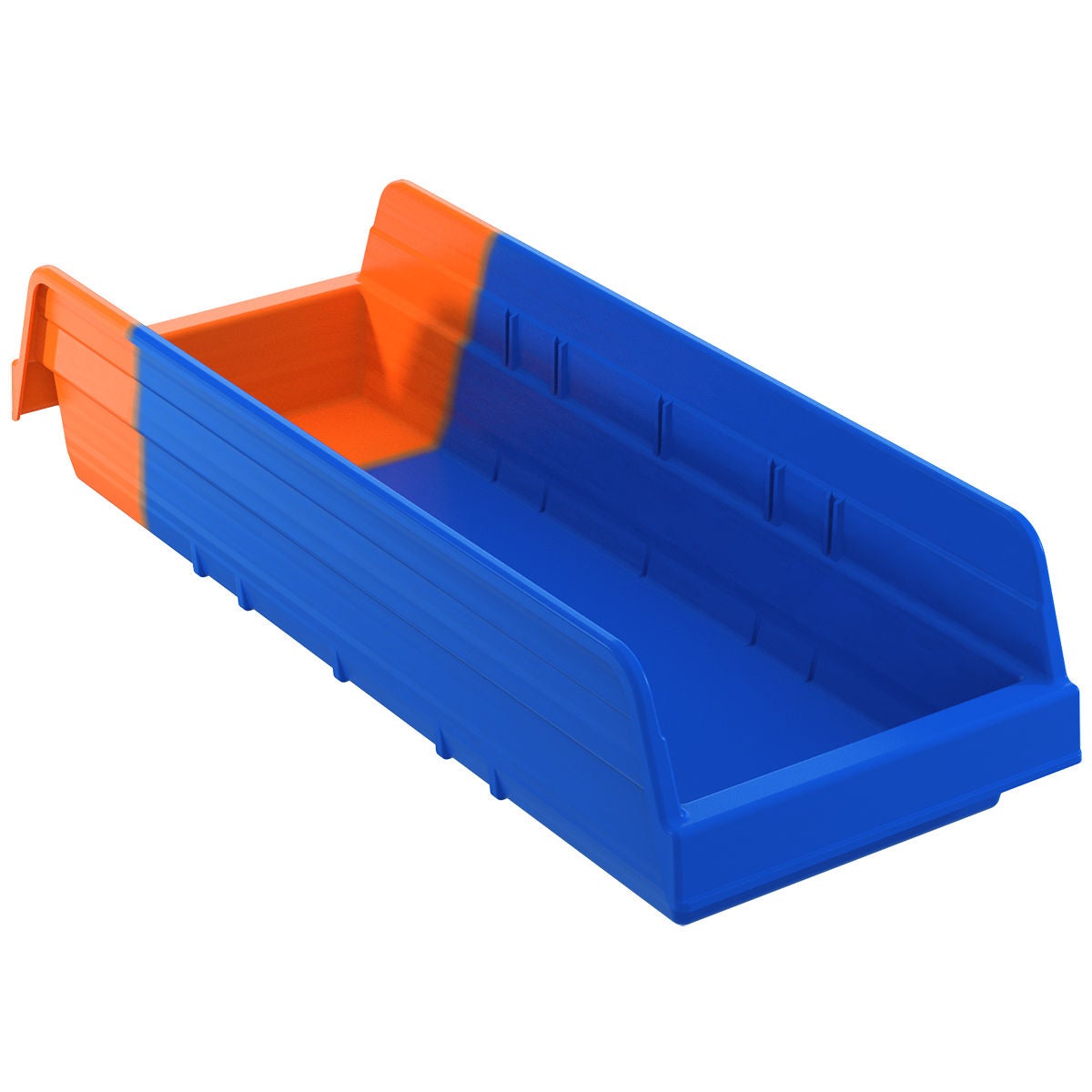 Akro-Mils - 36468BLUE Storage Bin Indicator® Blue / Orange Plastic 4 X 6-5/8 X 17-7/8 Inch