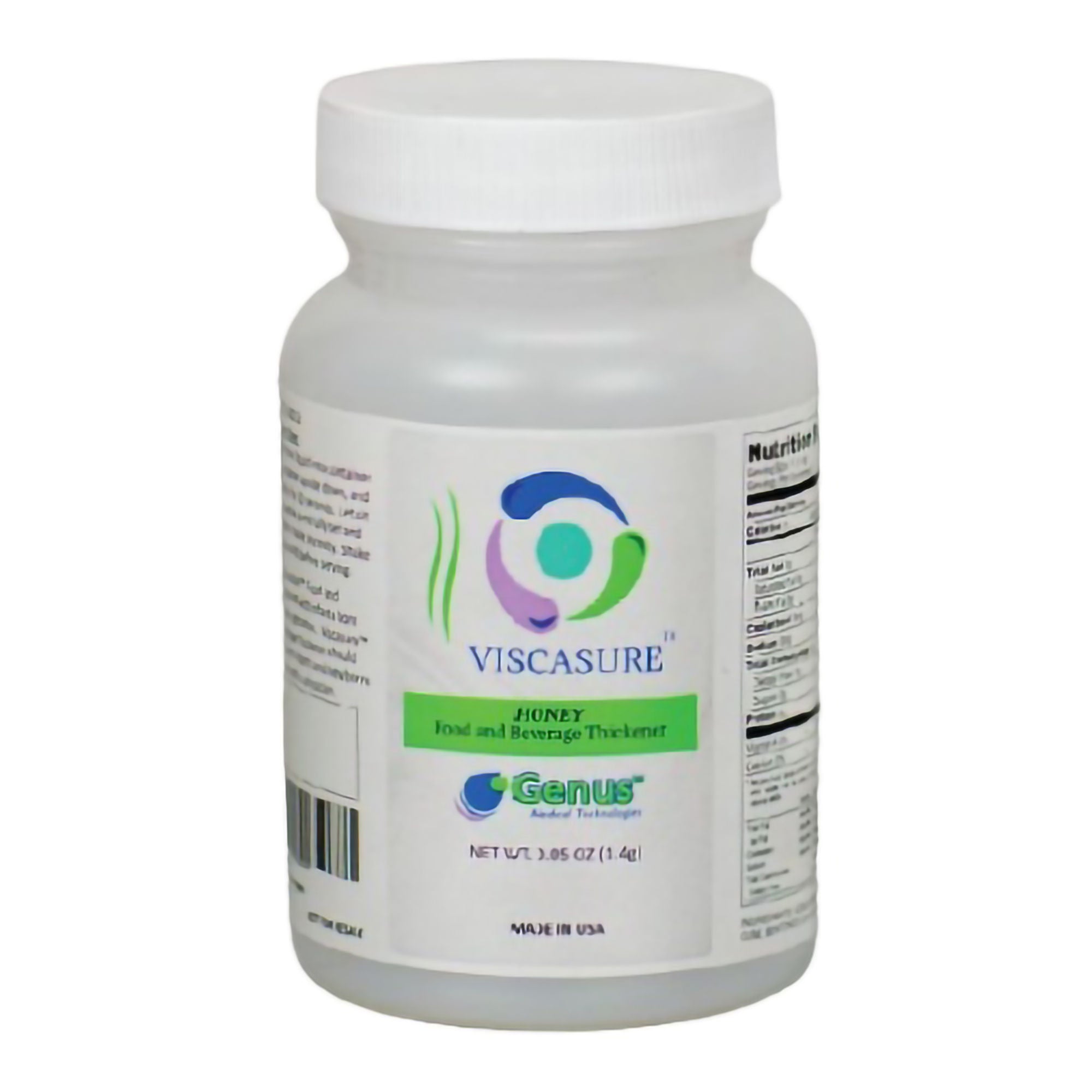Genus Medical Technologies - 512-0016 Food and Beverage Thickener Viscasure™ 2.4 Gram Bottle Berry Flavor Powder IDDSI Level 3 Moderately Thick/Liquidized