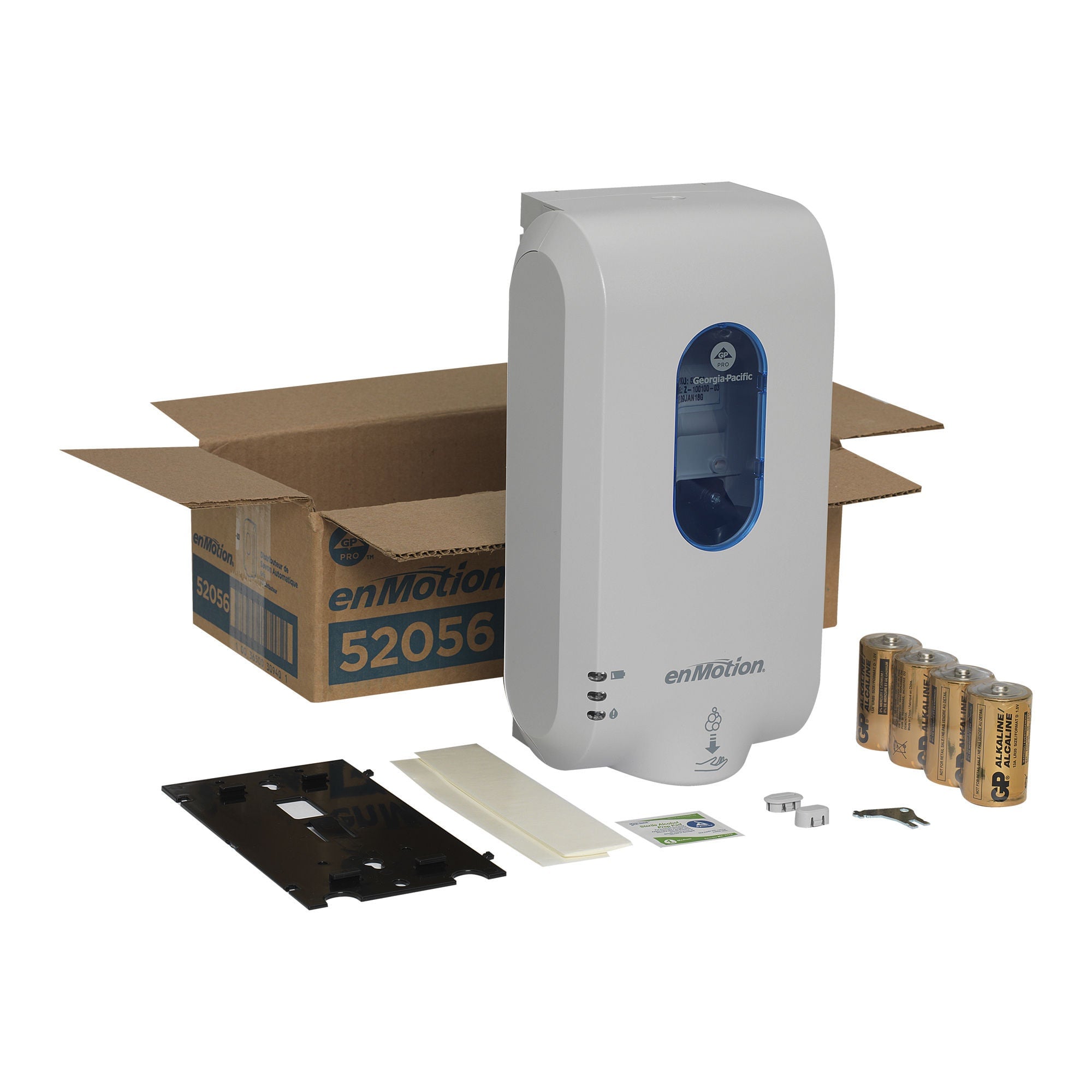 Georgia-Pacific Consumer Products LP - 52056 Hand Hygiene Dispenser Enmotion® GEN2 Gray / Blue Touch Free 1200 mL Wall Mount