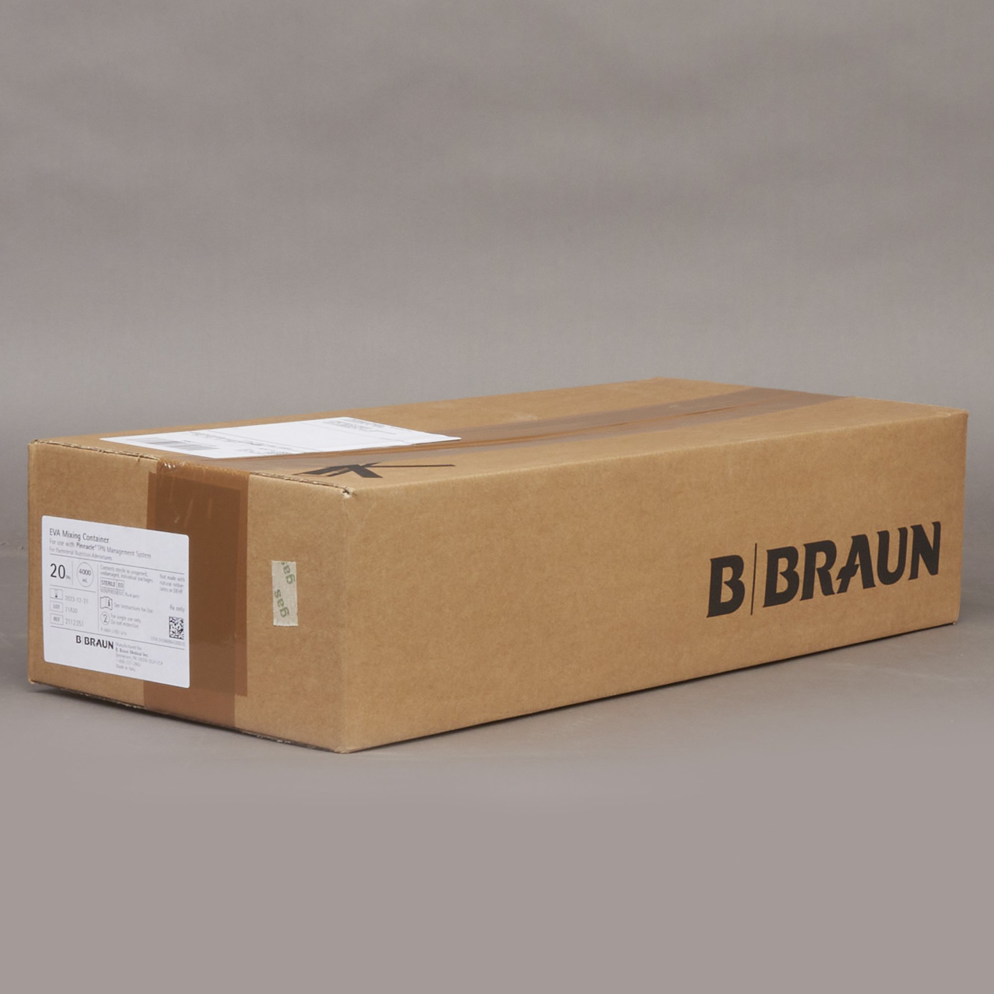 B. Braun 2112351 - Pinnacle® EVA Mixing Container, 4000 mL - 5/Pack, 20/Case