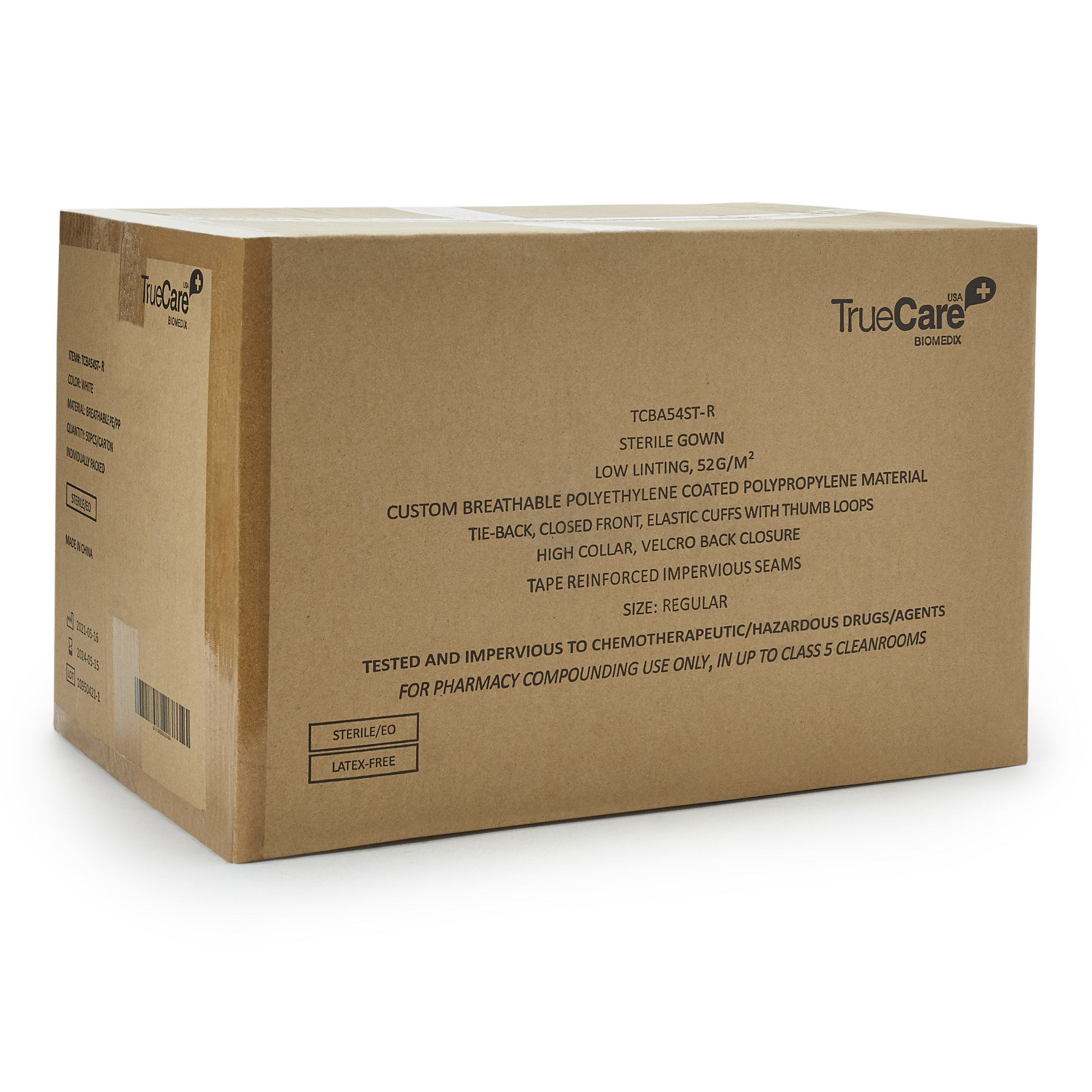 Chemotherapy Procedure Gown TCBA54ST-R by TrueCare Biomedix