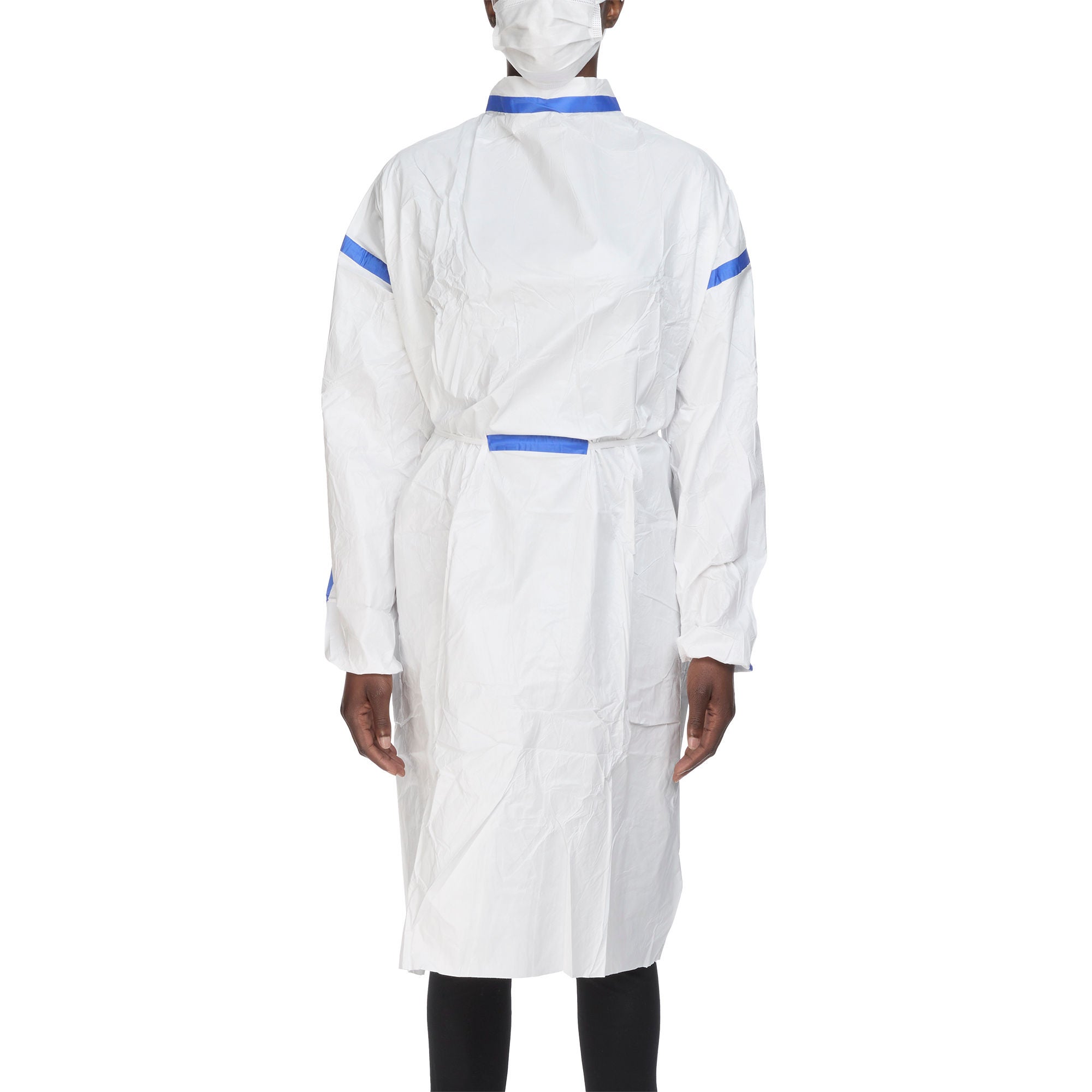 TrueCare Biomedix - TCBA54ST-R Chemotherapy Procedure Gown One Size Fits Most White Sterile ASTM F739-12 Disposable