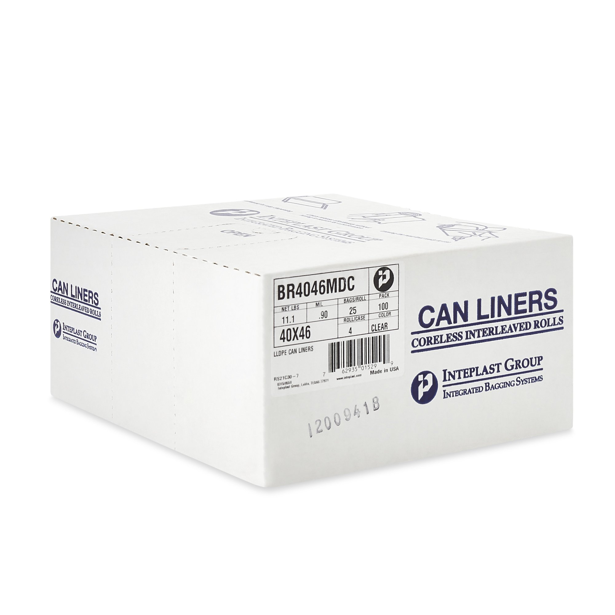 McKesson Brand BR4046MDC - McKesson Extra Heavy Plus Duty Trash Bag, Clear, 45-gallon Capacity - 100/Case