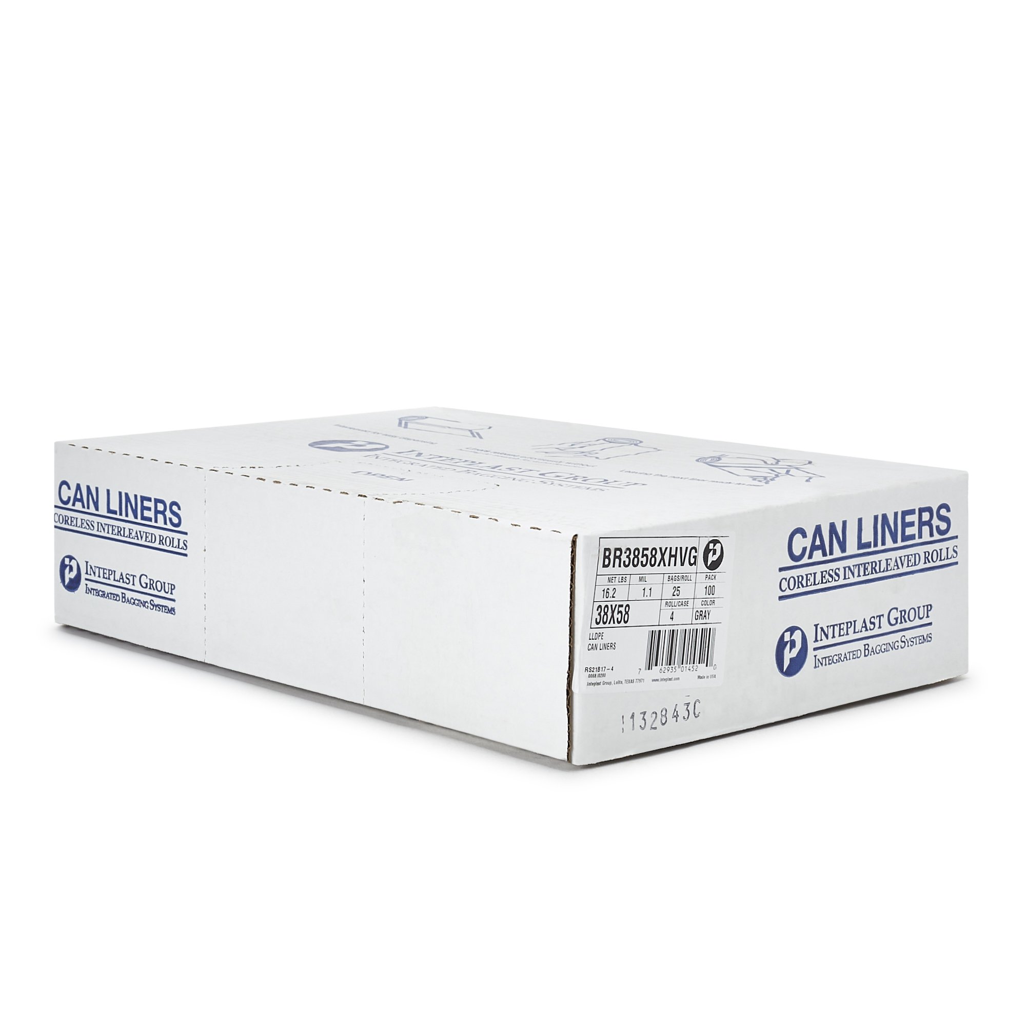 McKesson Brand BR3858XHVG - McKesson Extra Heavy Duty Plus Trash Bag, Gray, 45-gallon Capacity - 100/Case