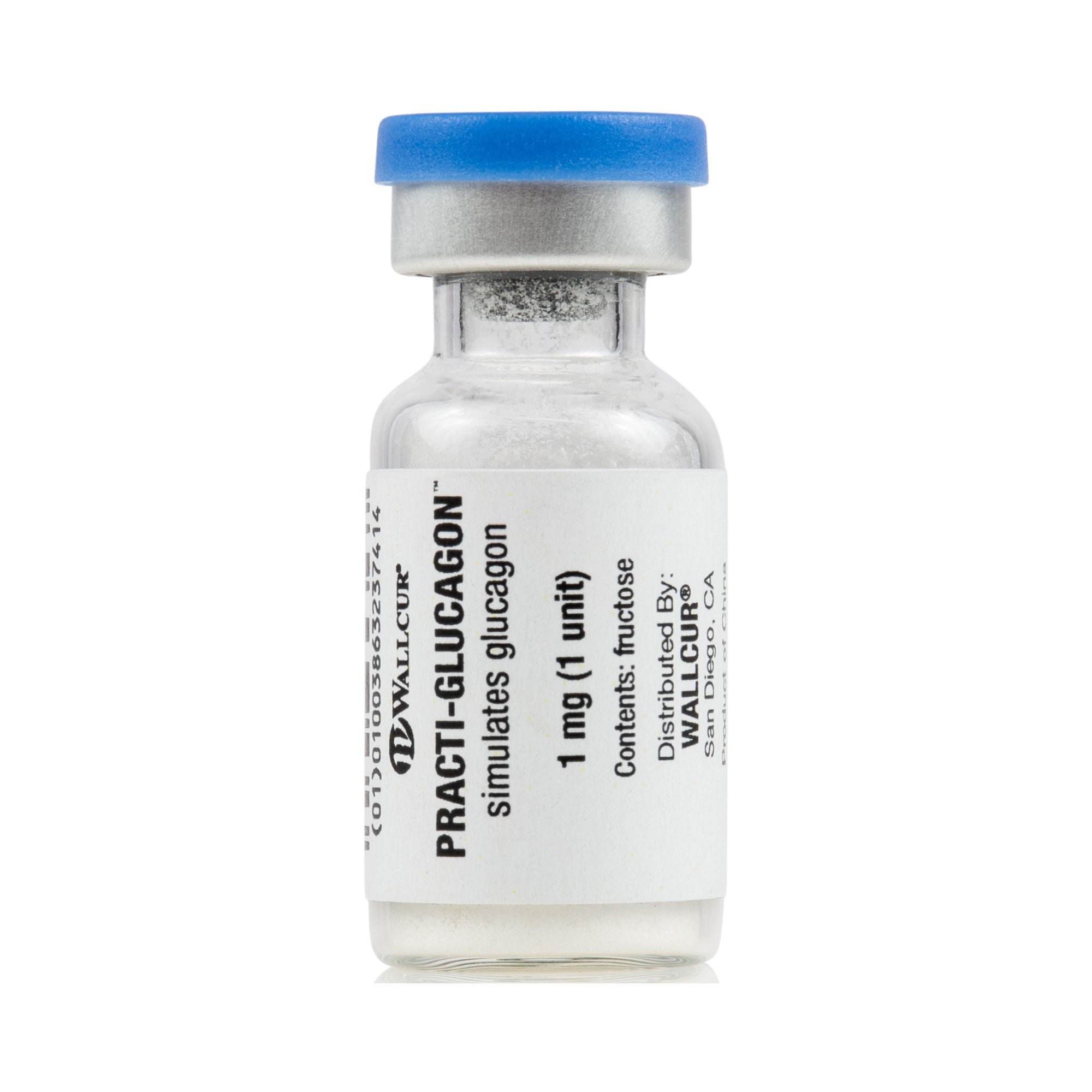 Wallcur - 496GP Clinical Training Medication Practi-Glucagon™ Powder Refills Powder Vial 1 mL