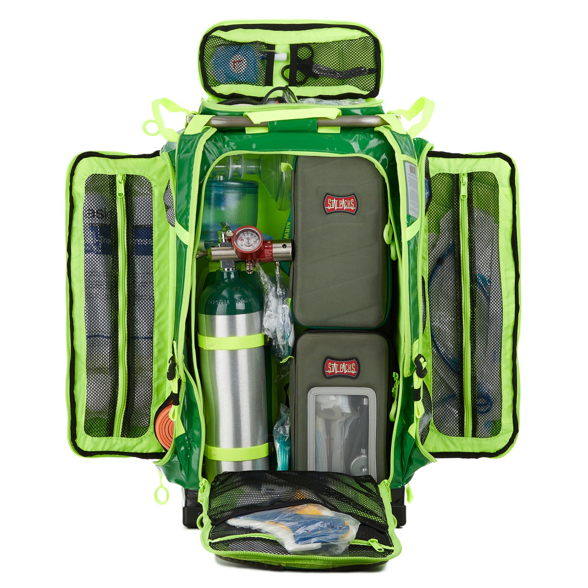 StatPacks Inc - G35000GN EMS Backpack Statpacks G3 Responder Green Tarpaulin 7 X 17 X 28-1/2 Inch