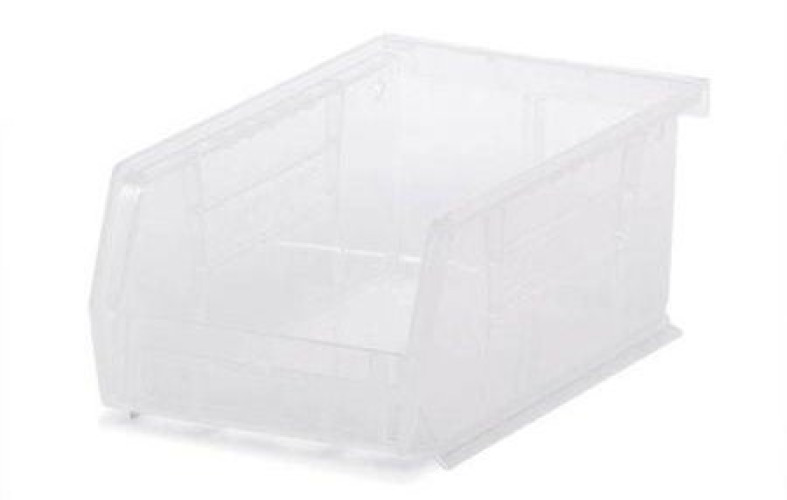 Market Lab Inc - 6001-SC Storage Bin Semi-Clear Polymer 3 X 4-1/4 X 7-3/4 Inch