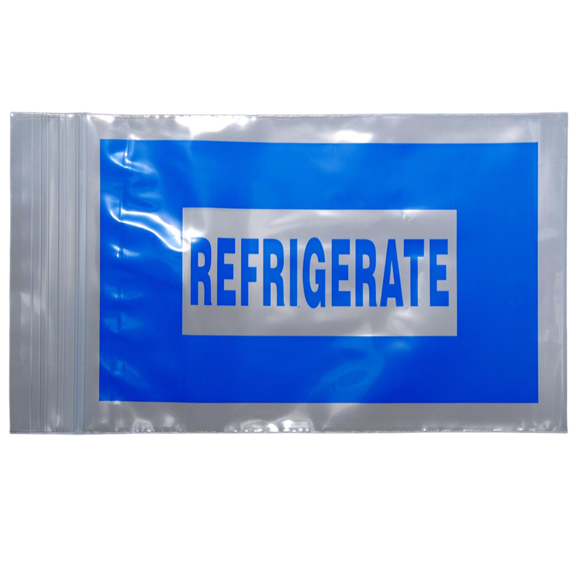 Elkay Plastics - F20406BREF Reclosable Bag 4 X 6 Inch LDPE Clear / Blue Zipper Closure