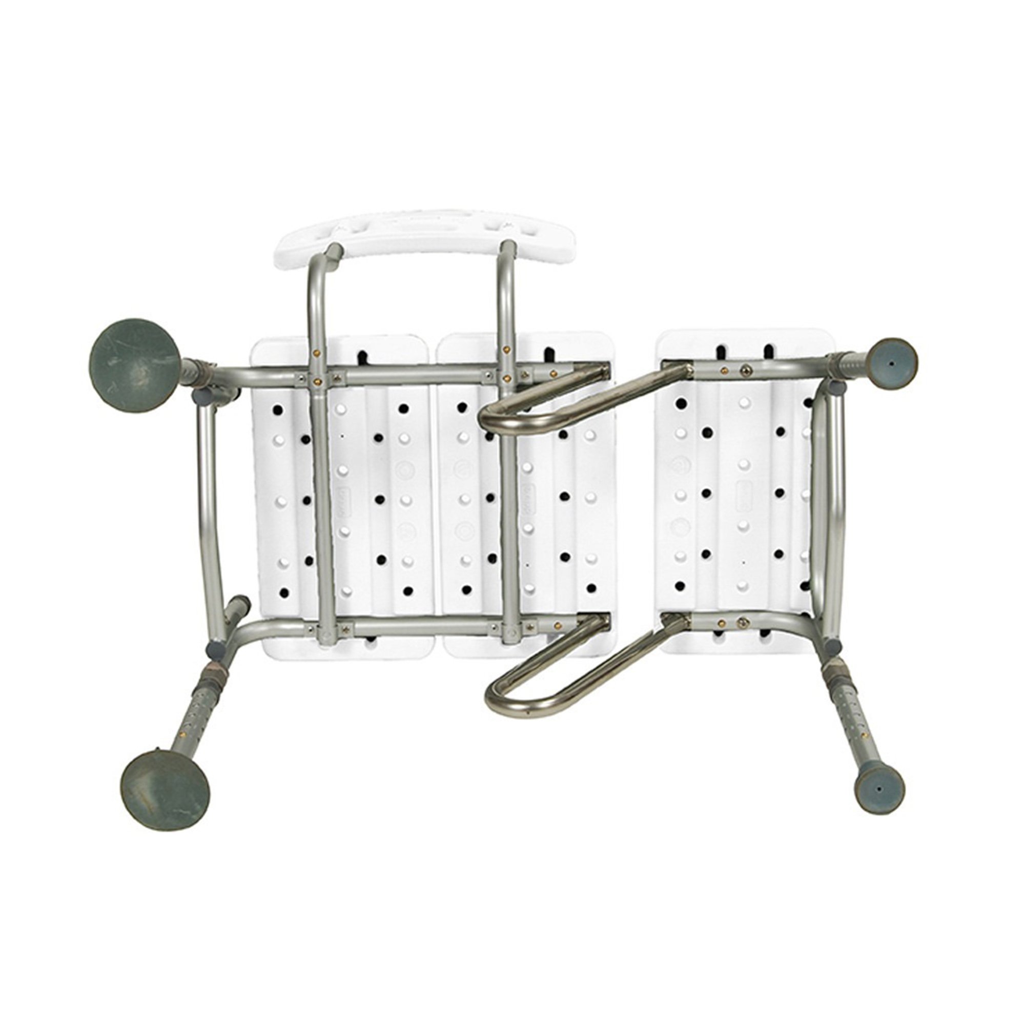 Drive DeVilbiss Healthcare RTL12032KDR - Splash Defense™ Knocked Down Bath Transfer Bench, 17½ – 22½ Seat Height - 1/Each