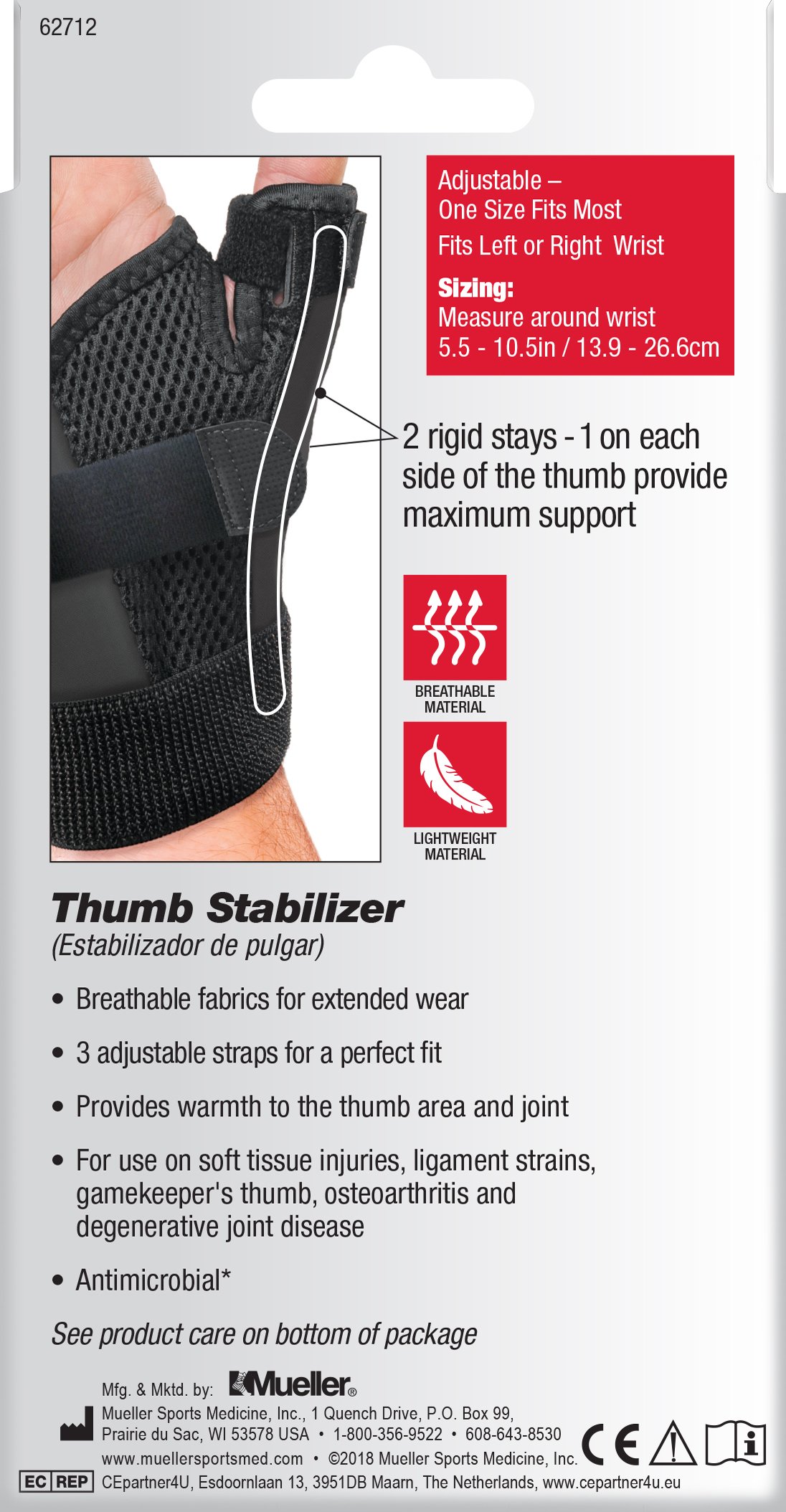 Mueller Sport Care Thumb Stabilizer 62712 by Mueller Sports Medicine
