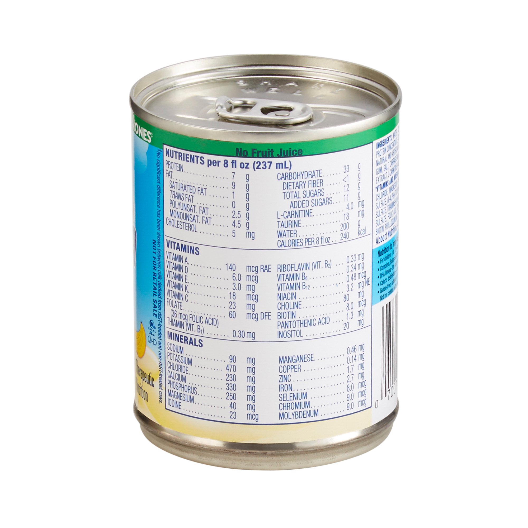 Abbott Nutrition 67527 - PediaSure® Grow & Gain Therapeutic Nutrition, Banana, 8-ounce Can - 1/Each, 24/Case