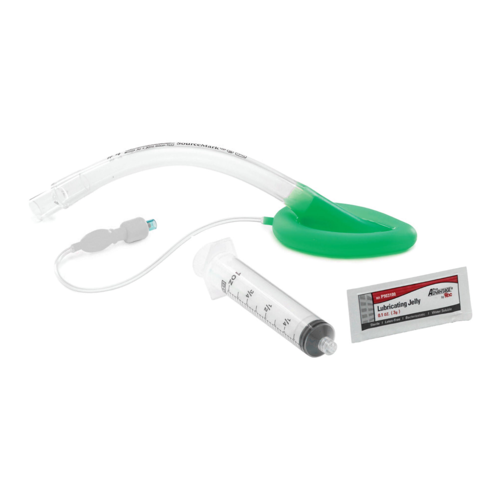 Sourcemark - MX0372 Curved Laryngeal Mask QuikPak Size 2.5 14 mL Cuff Silicone Single Patient Use Sterile