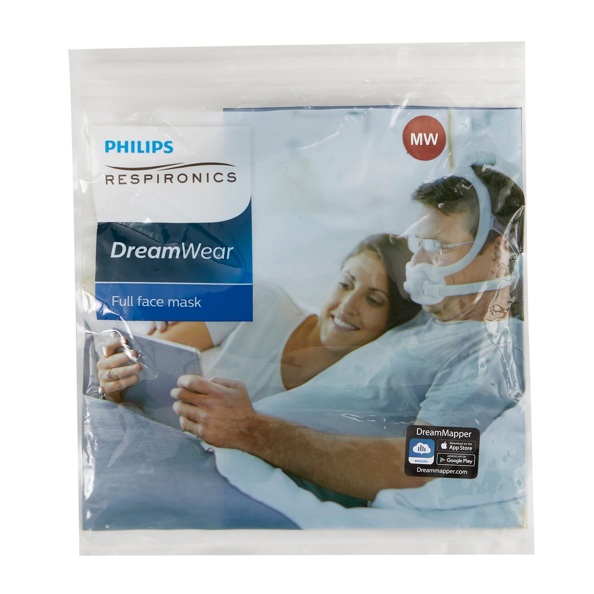 Respironics - 1133393 CPAP Mask Component CPAP Mask Kit DreamWear Full Face Style Medium-Wide Cushion Adult