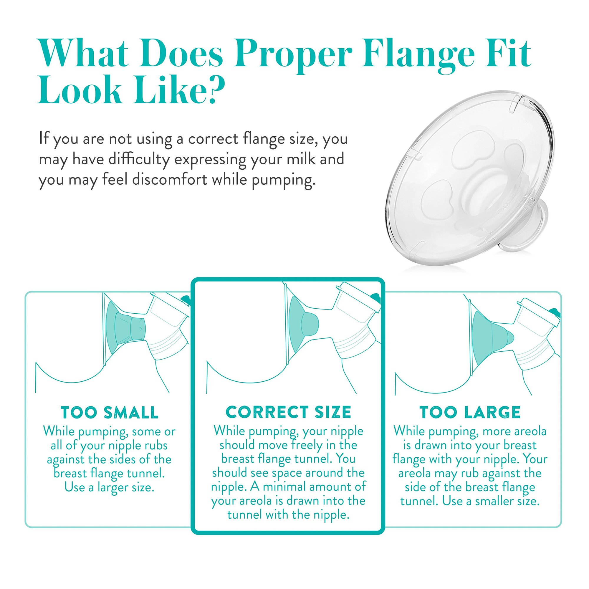 Midway Importing Inc 5143113 - Evenflo® Advanced Fit Breast Flange, 28 millimeter - 1/Pack, 12/Case