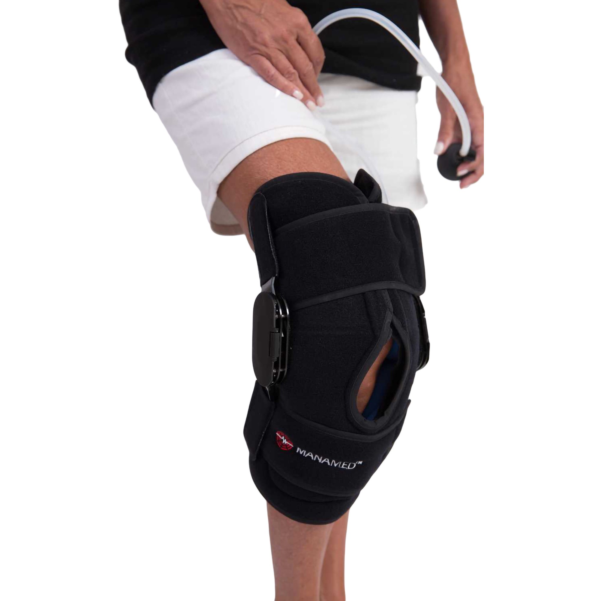 ManaEZ Rom Ice Knee Brace with Ice Pack and Compression System EZR001 by Manamed